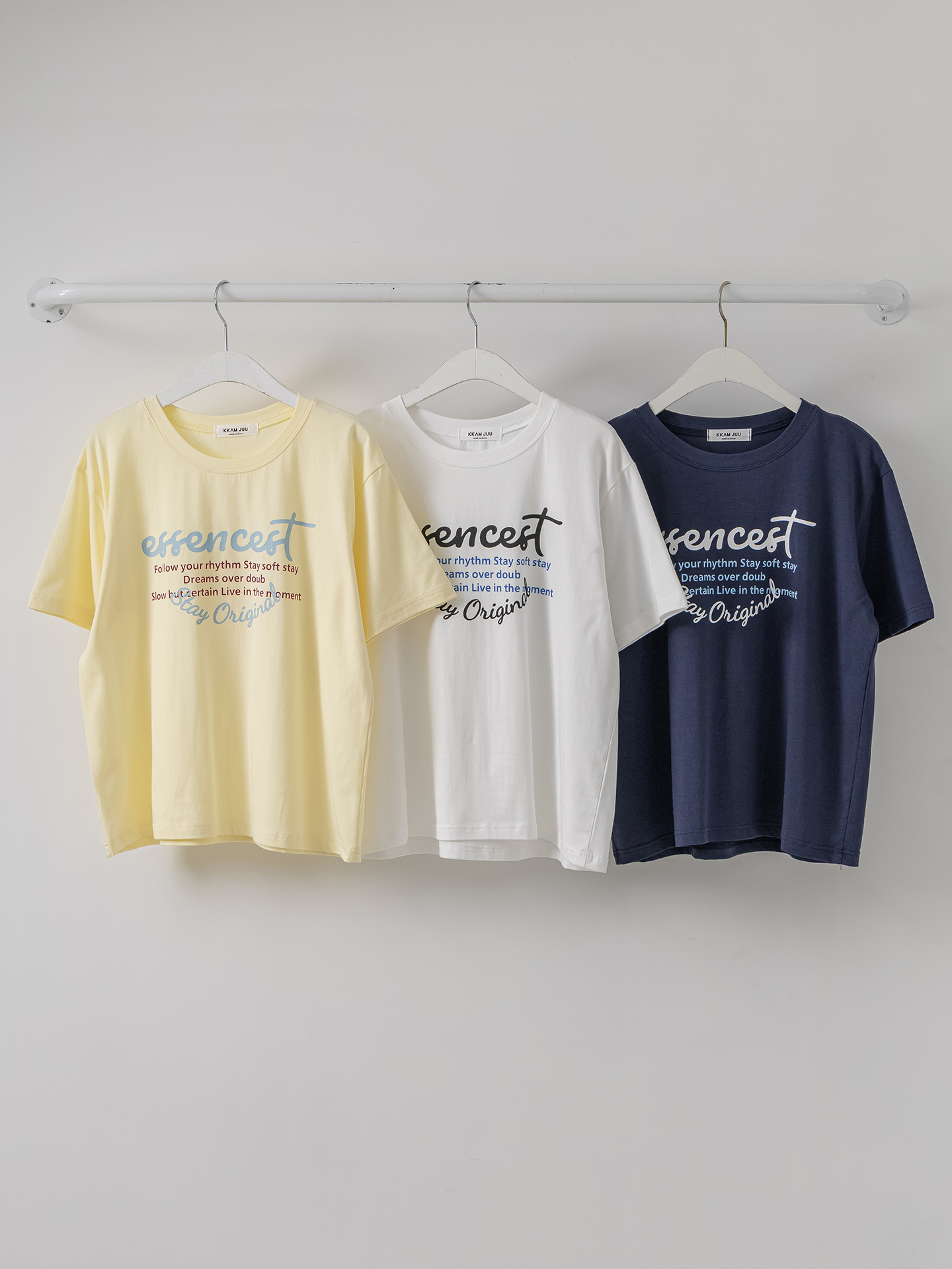 ラウンドネックルーズ半袖レタリングTシャツ | 詳細画像32