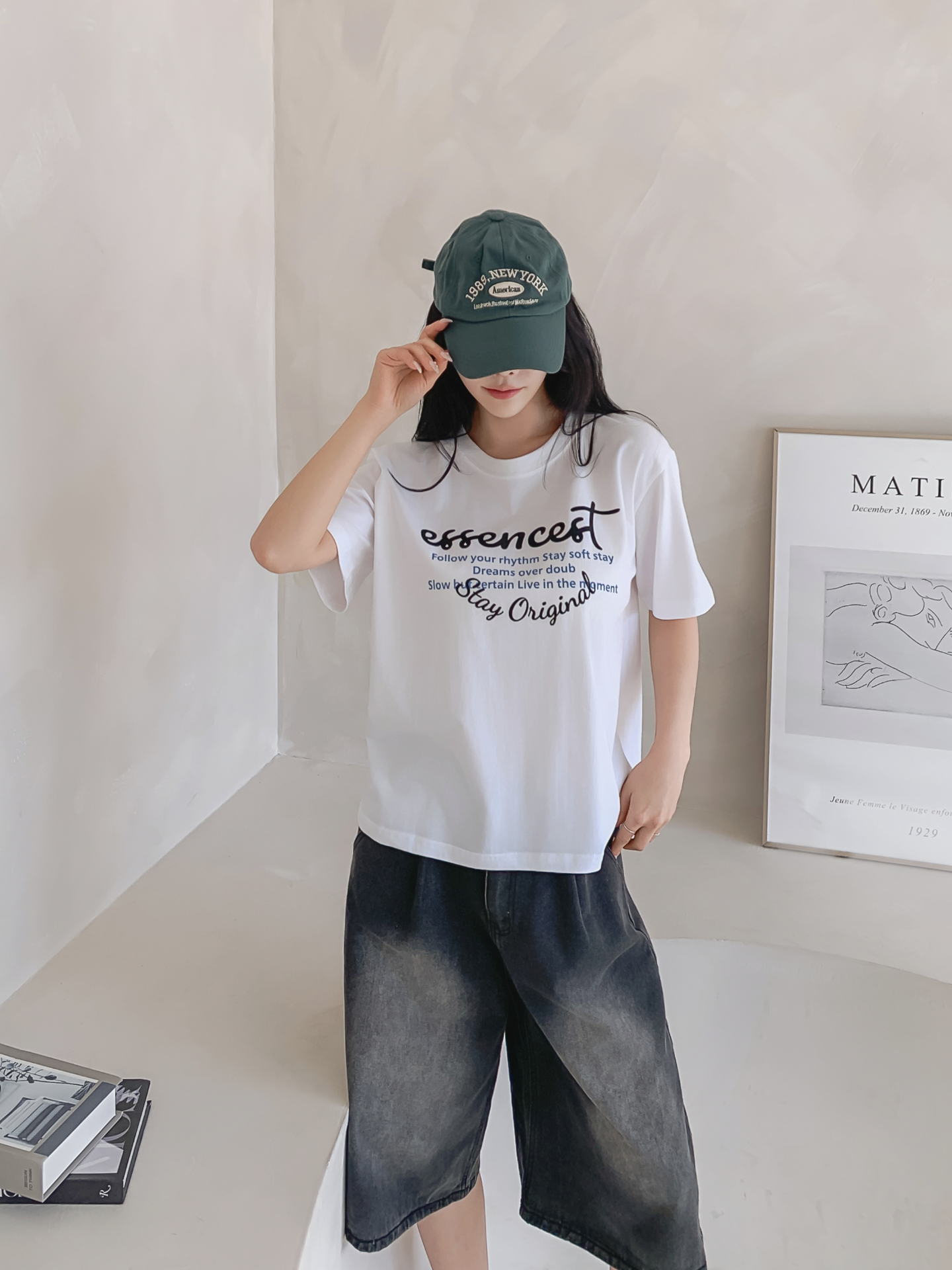 ラウンドネックルーズ半袖レタリングTシャツ | 詳細画像20