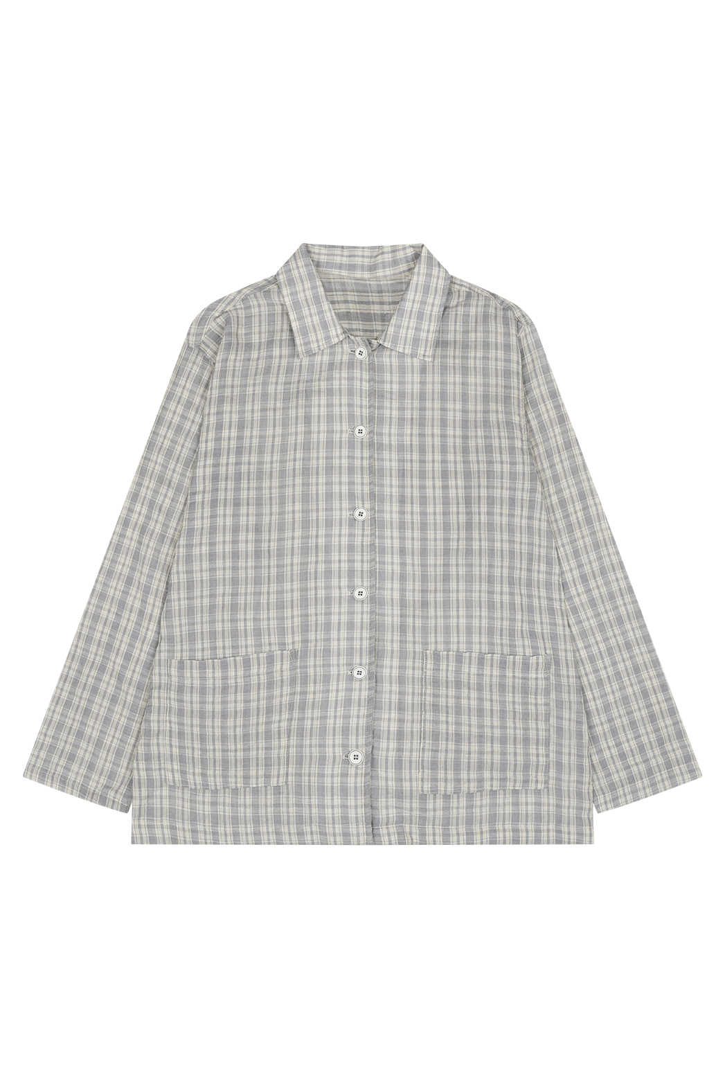 ストレッチコットンカラーベーシックハーフボタンチェックジャケットSS | 詳細画像15