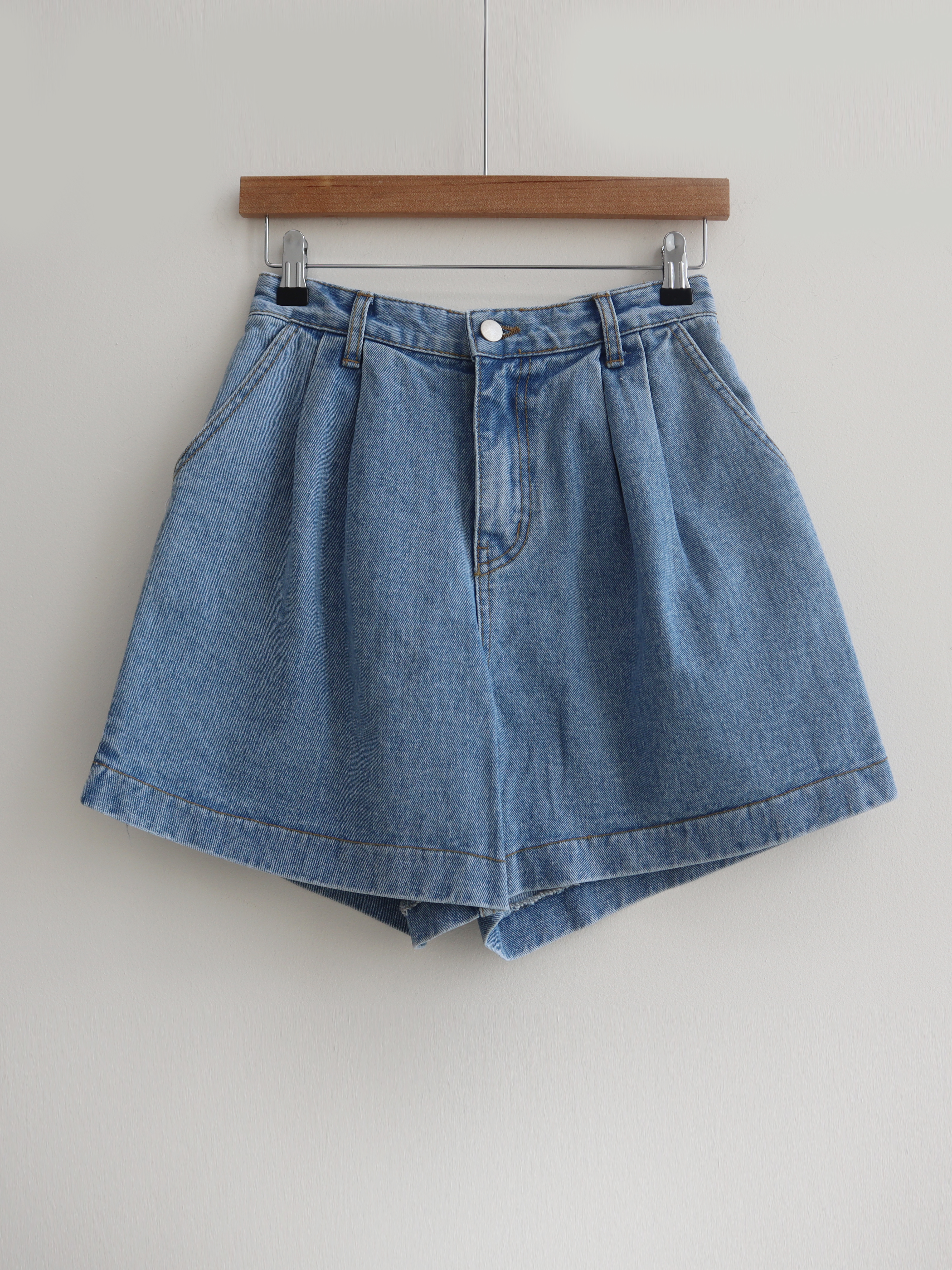 コットンピンタックショートデニムパンツ | 詳細画像13