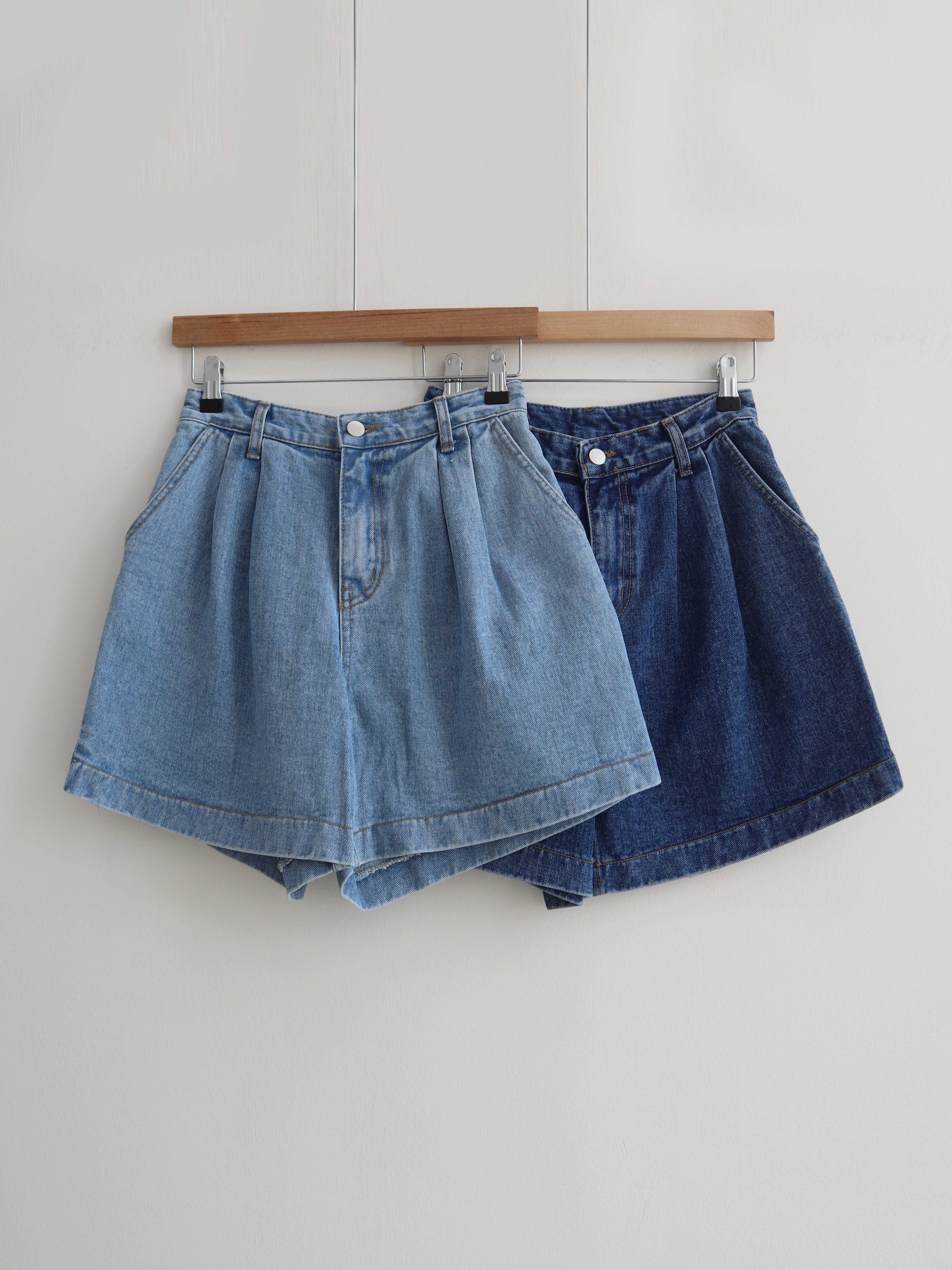 コットンピンタックショートデニムパンツ | 詳細画像12