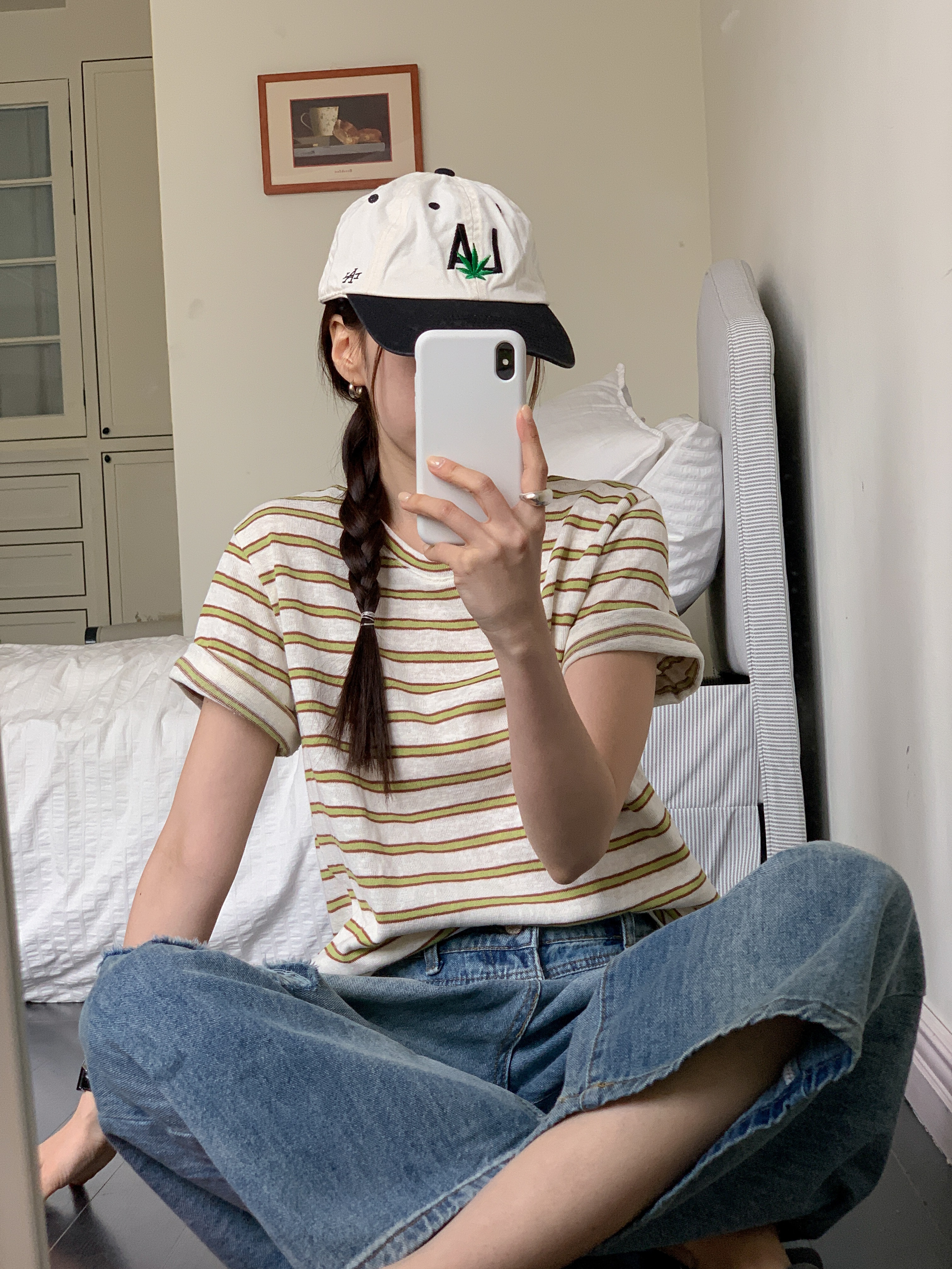 ラウンドネック半袖ボーダーTシャツ | 詳細画像19