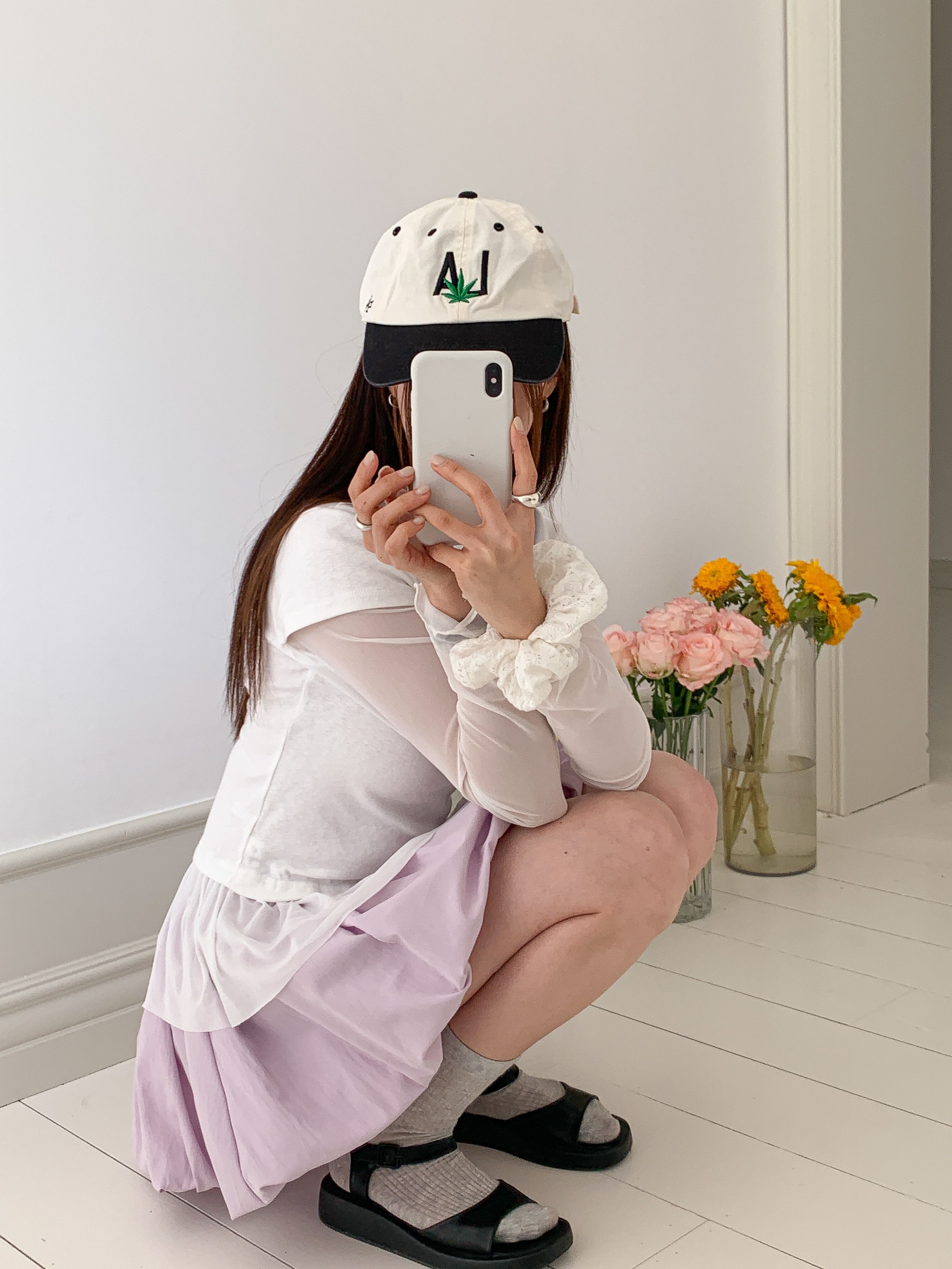 レイヤード風長袖フリル ネックTシャツ | 詳細画像10