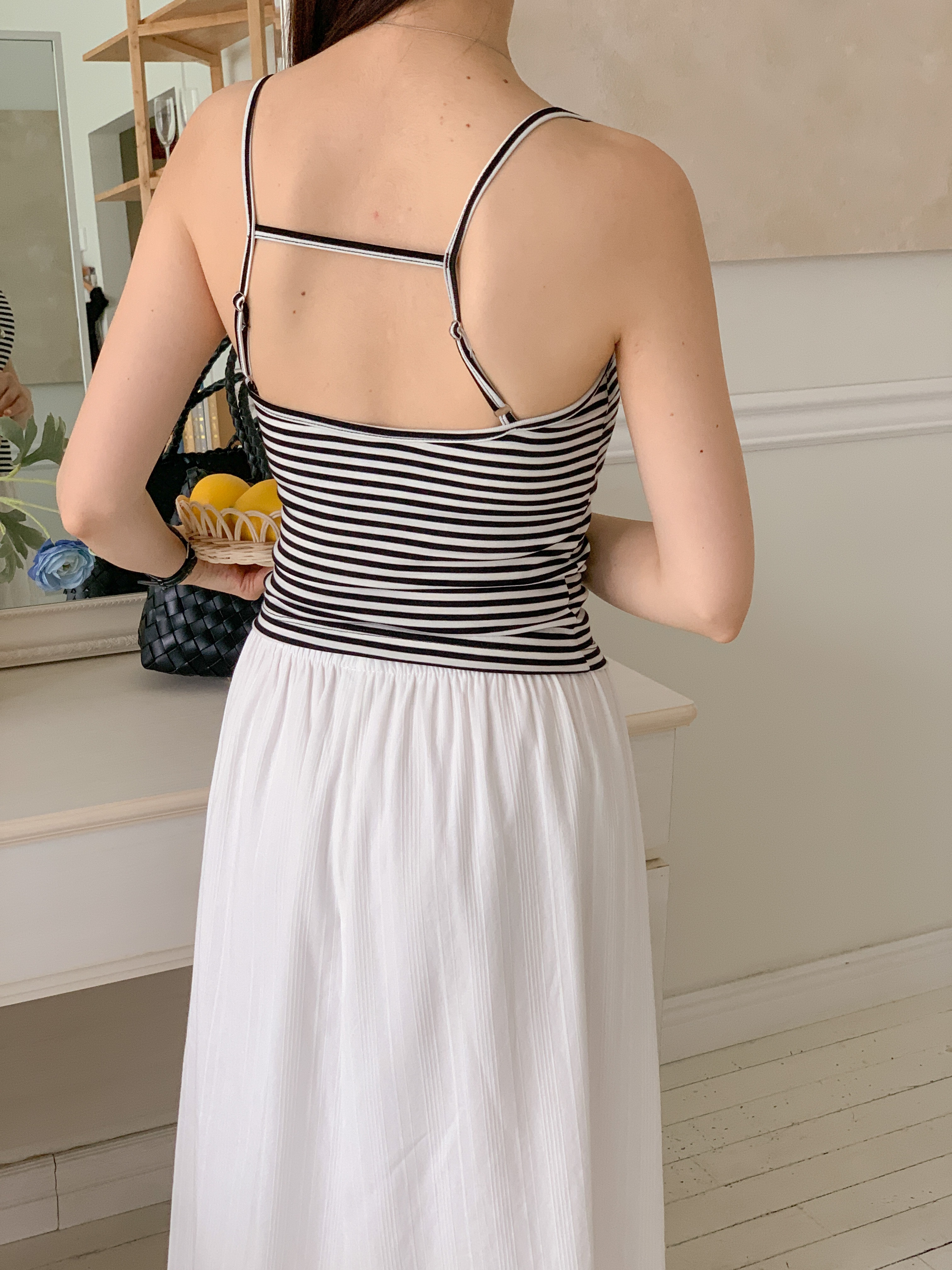 Uネックボーダーキャミソールカップ付 | 詳細画像13