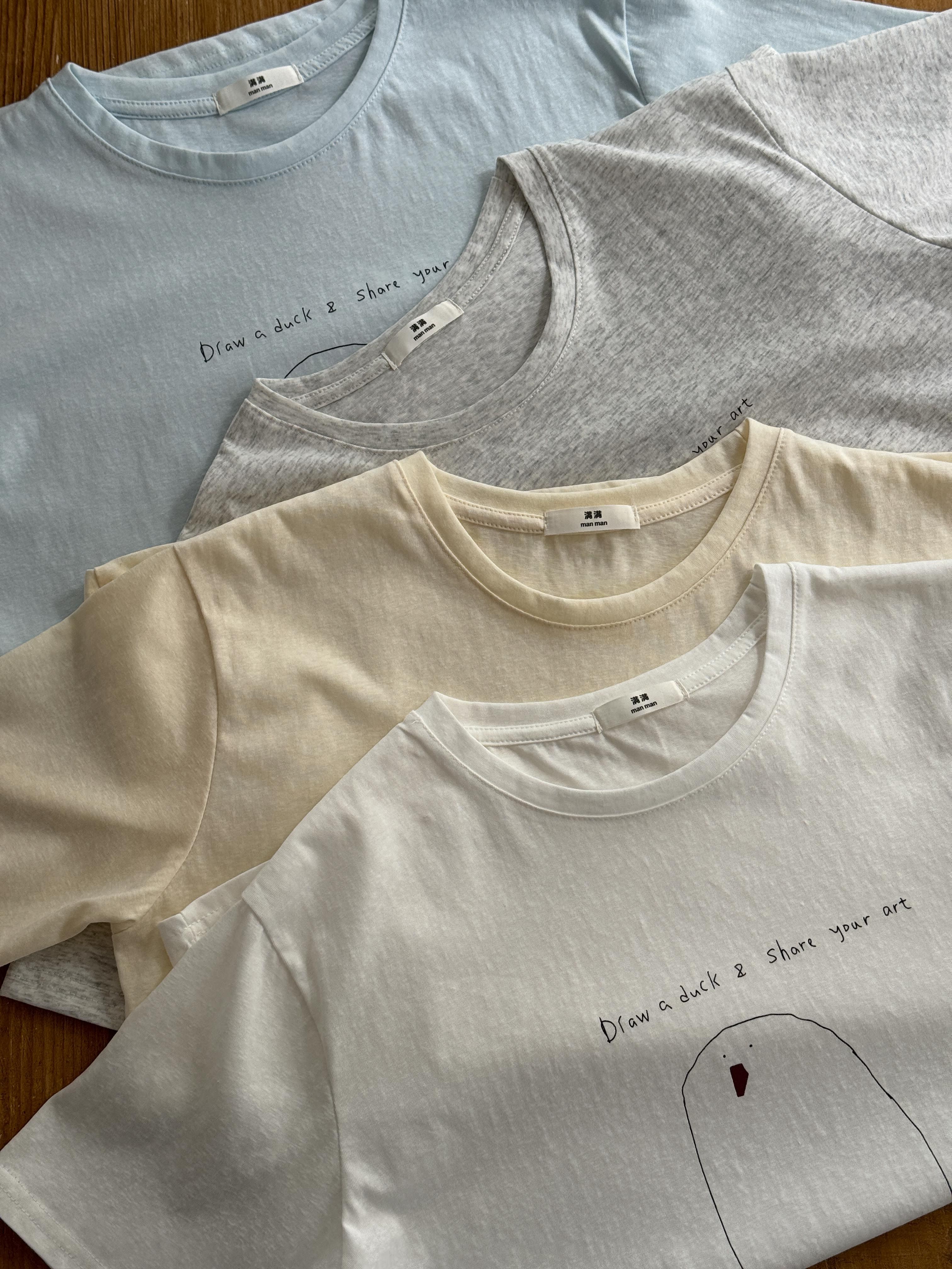 コットンラウンドネック半袖プリントTシャツ | 詳細画像6