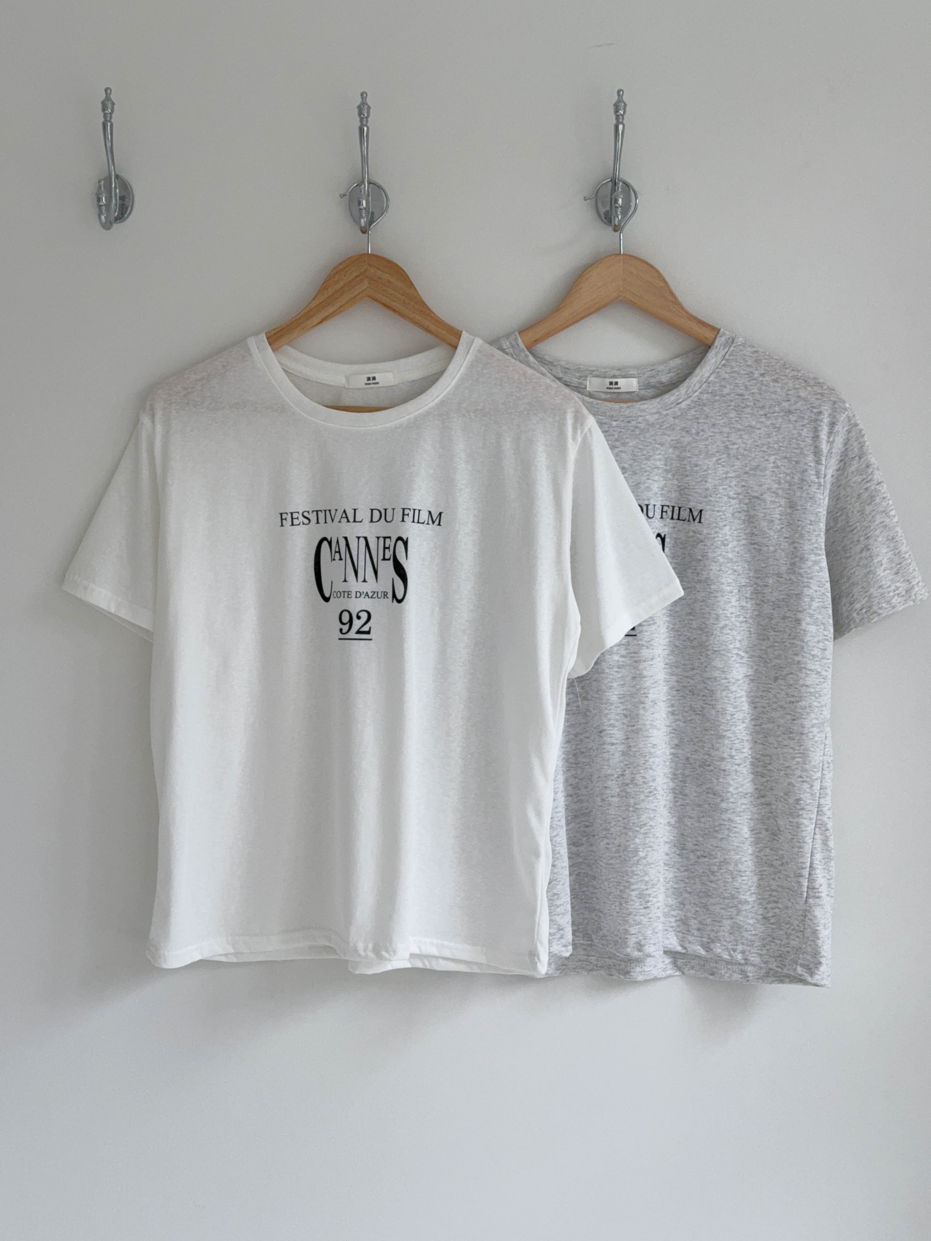 ラウンドネック半袖レタリングTシャツ | 詳細画像2