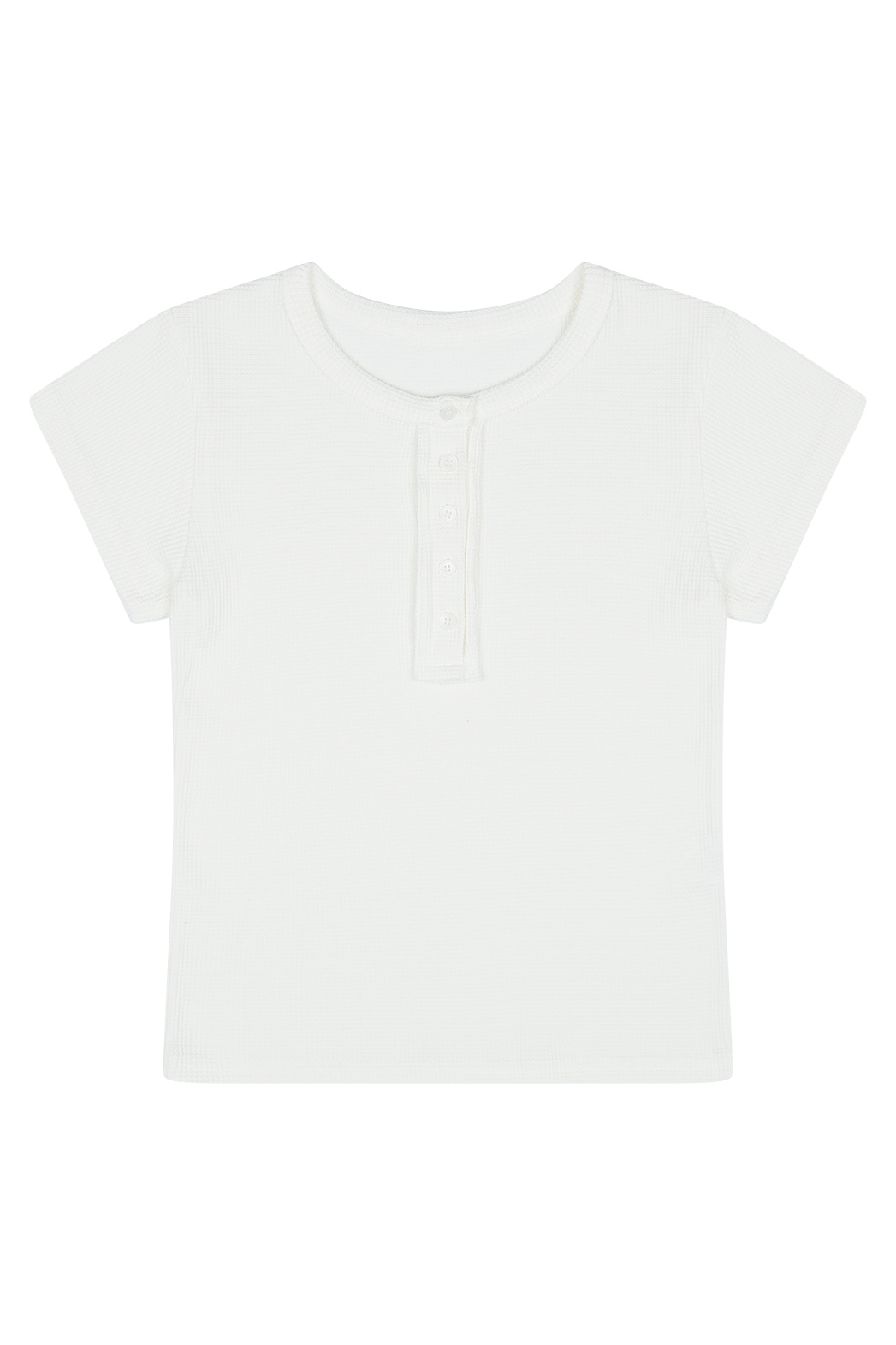 両起毛ヘンリーネックベーシッククロップドスリム無地TシャツSS | 詳細画像15