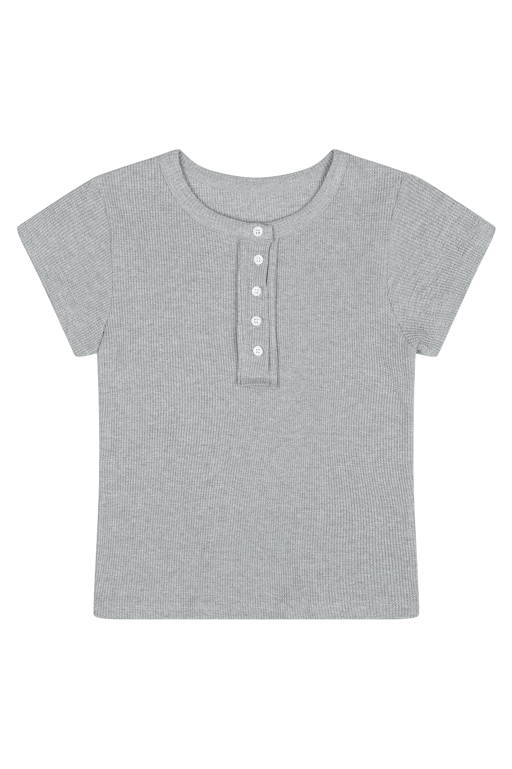 両起毛ヘンリーネックベーシッククロップドスリム無地TシャツSS | 詳細画像17