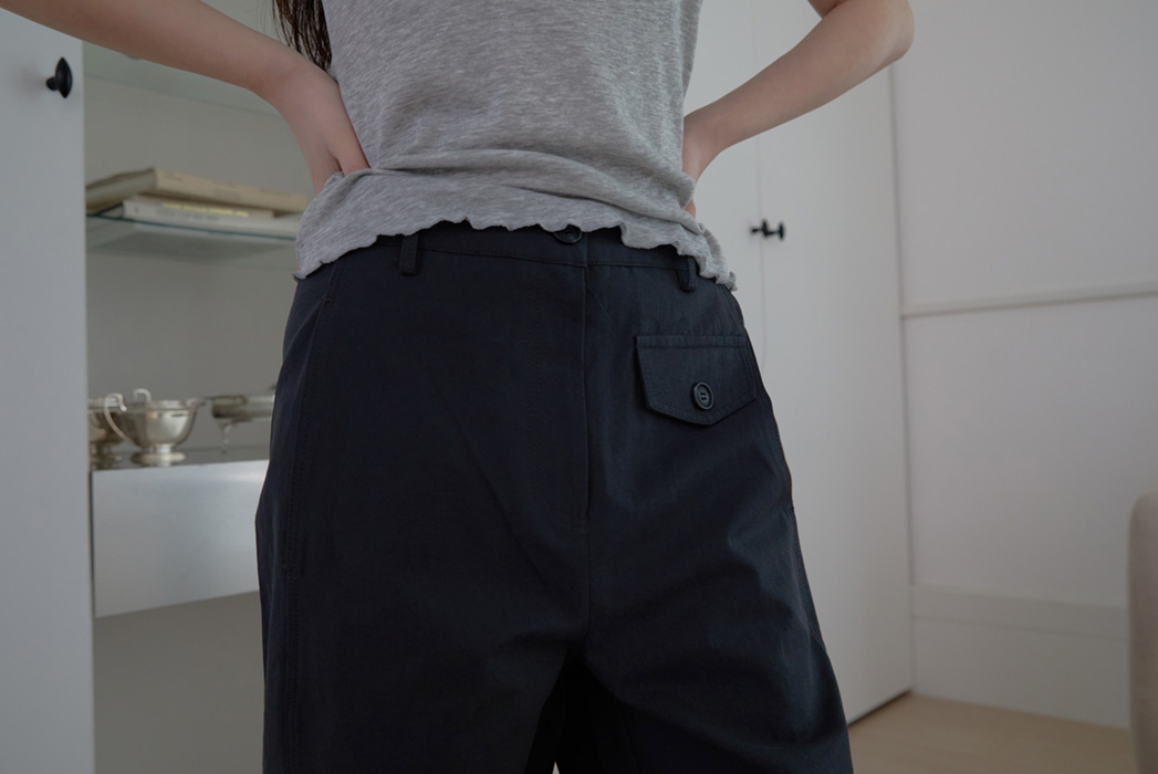 両起毛ワイド無地パンツオールシーズン | 詳細画像14