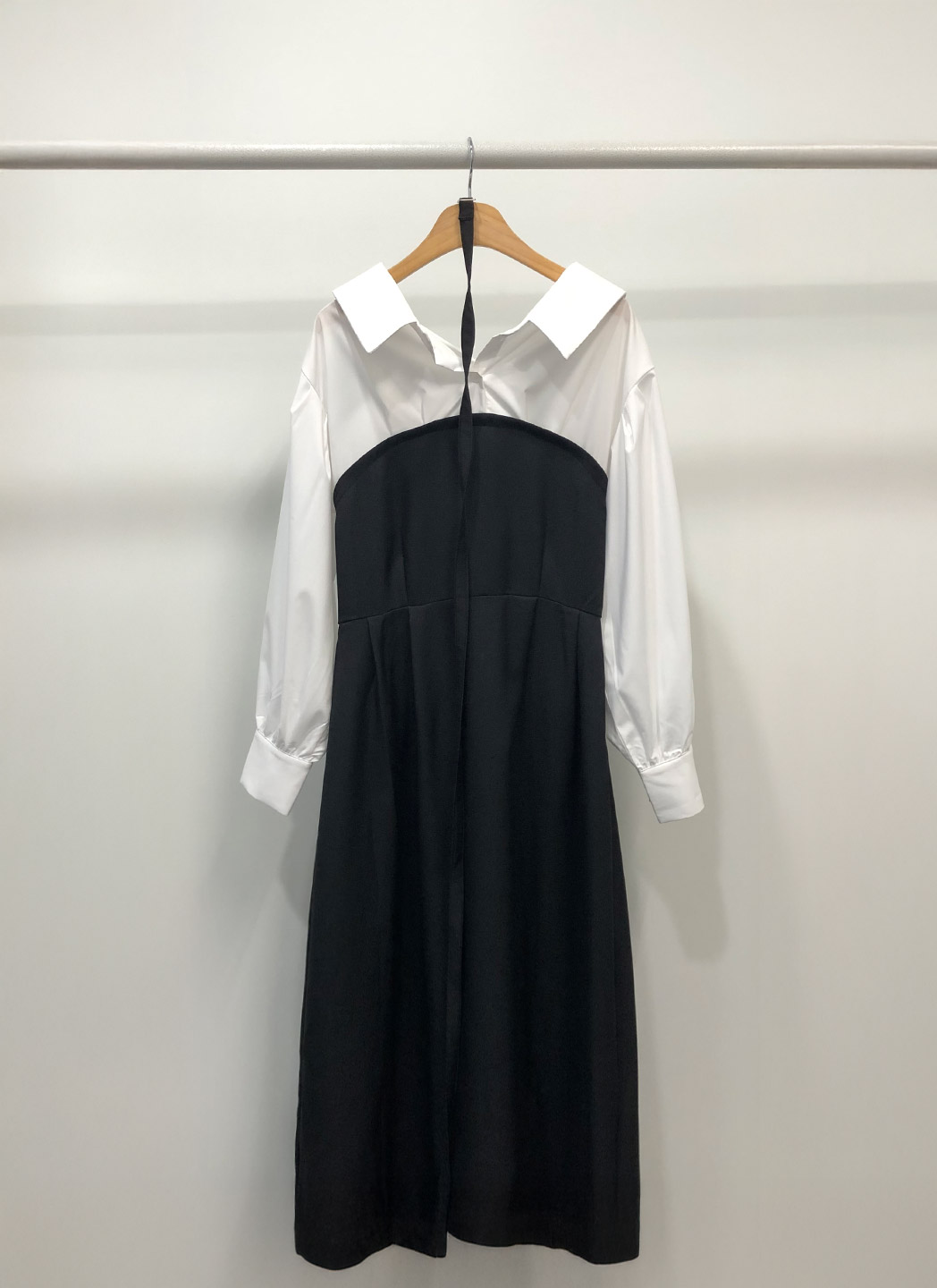 レイヤード風ロング長袖ワンピースベルト付 | DHOLIC | 詳細画像21