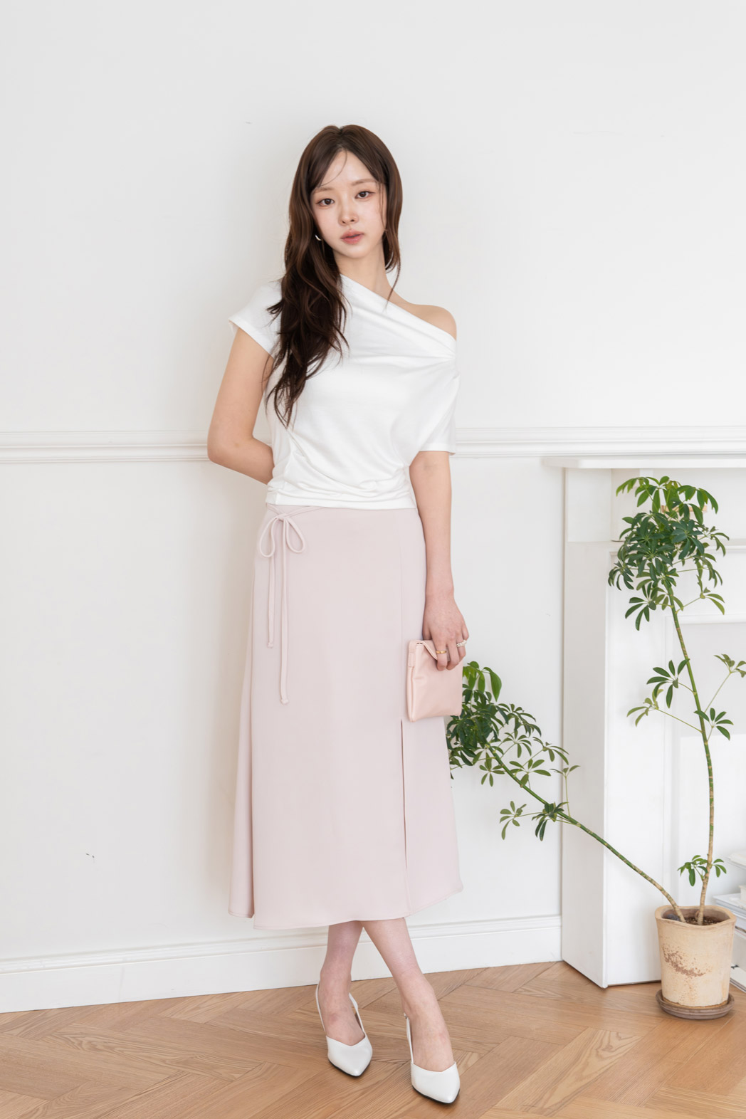 ドレープオフショルダー半袖Tシャツ | DHOLIC | 詳細画像6