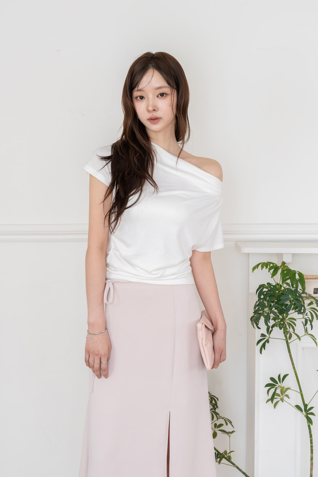 ドレープオフショルダー半袖Tシャツ | DHOLIC | 詳細画像11
