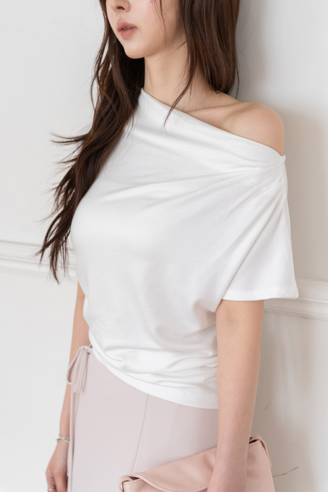 ドレープオフショルダー半袖Tシャツ | DHOLIC | 詳細画像14