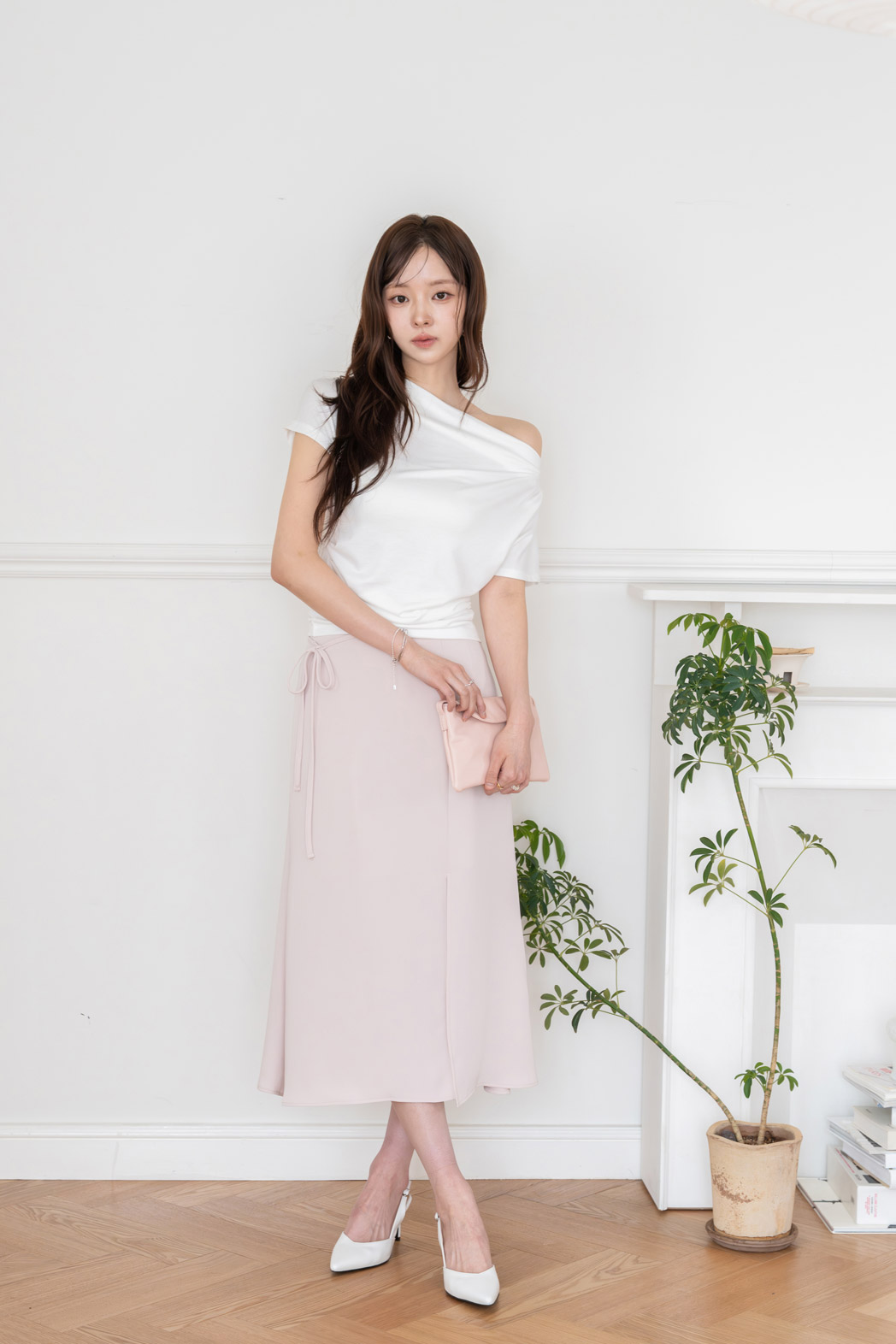 ドレープオフショルダー半袖Tシャツ | DHOLIC | 詳細画像17