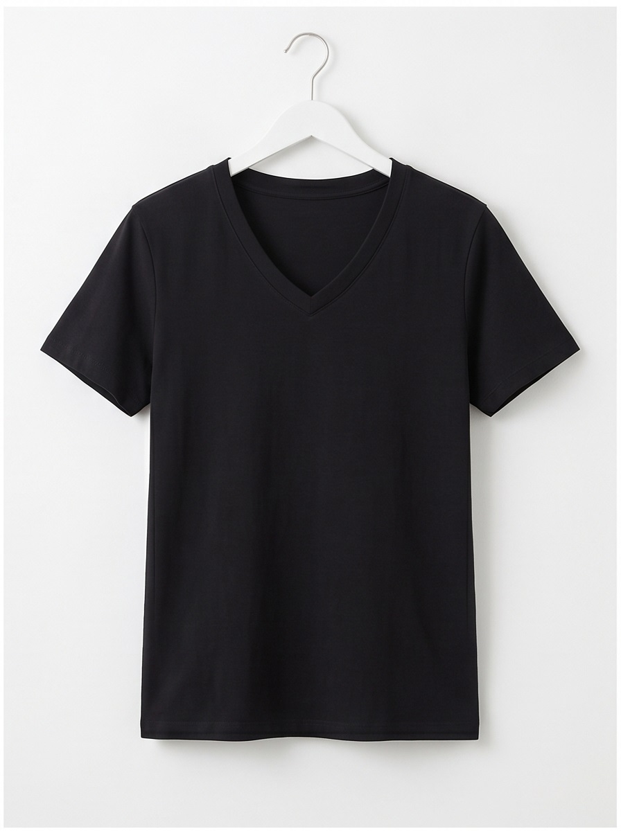 コットンラウンドネックベーシックスリム半袖Tシャツ | 詳細画像17