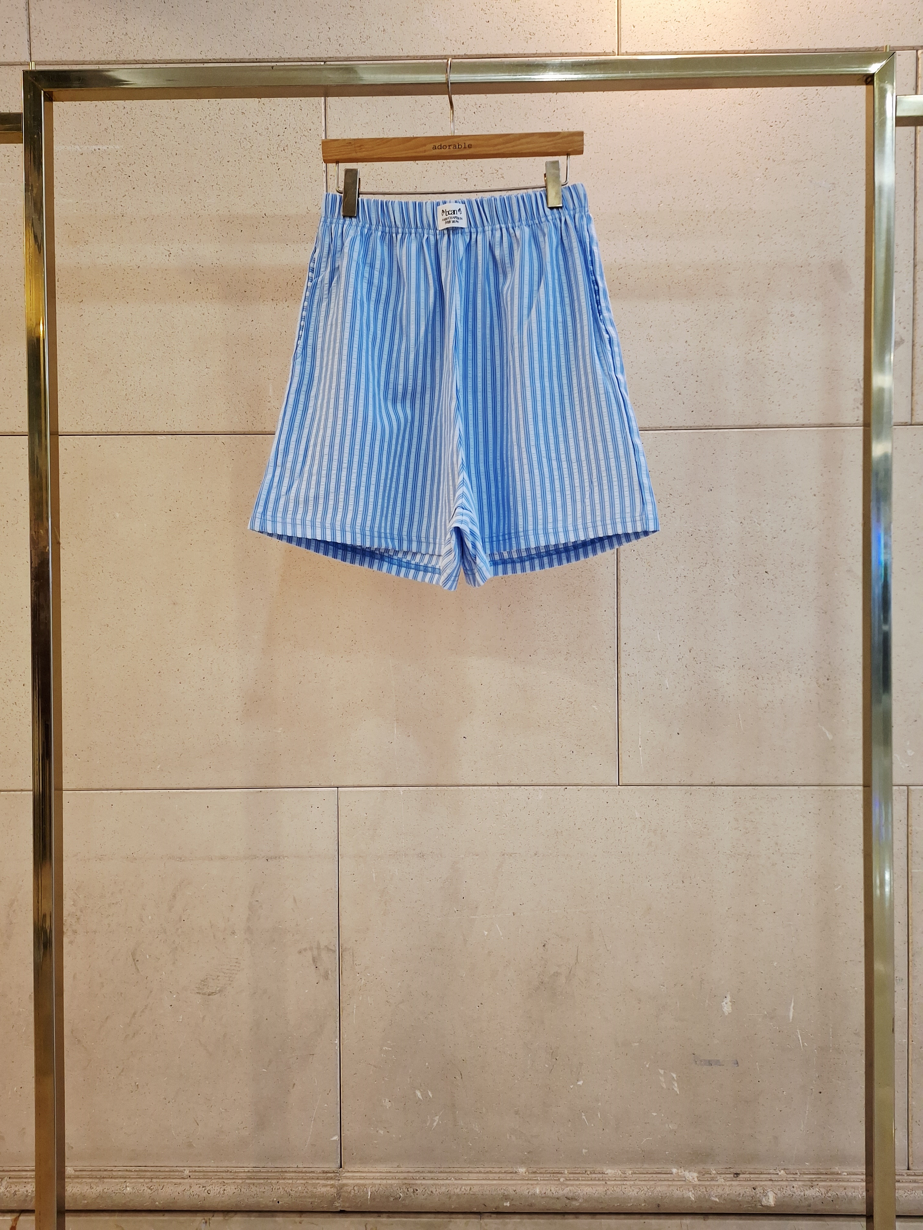 ウエストゴムショートストライプ配色ショートパンツ | 詳細画像9