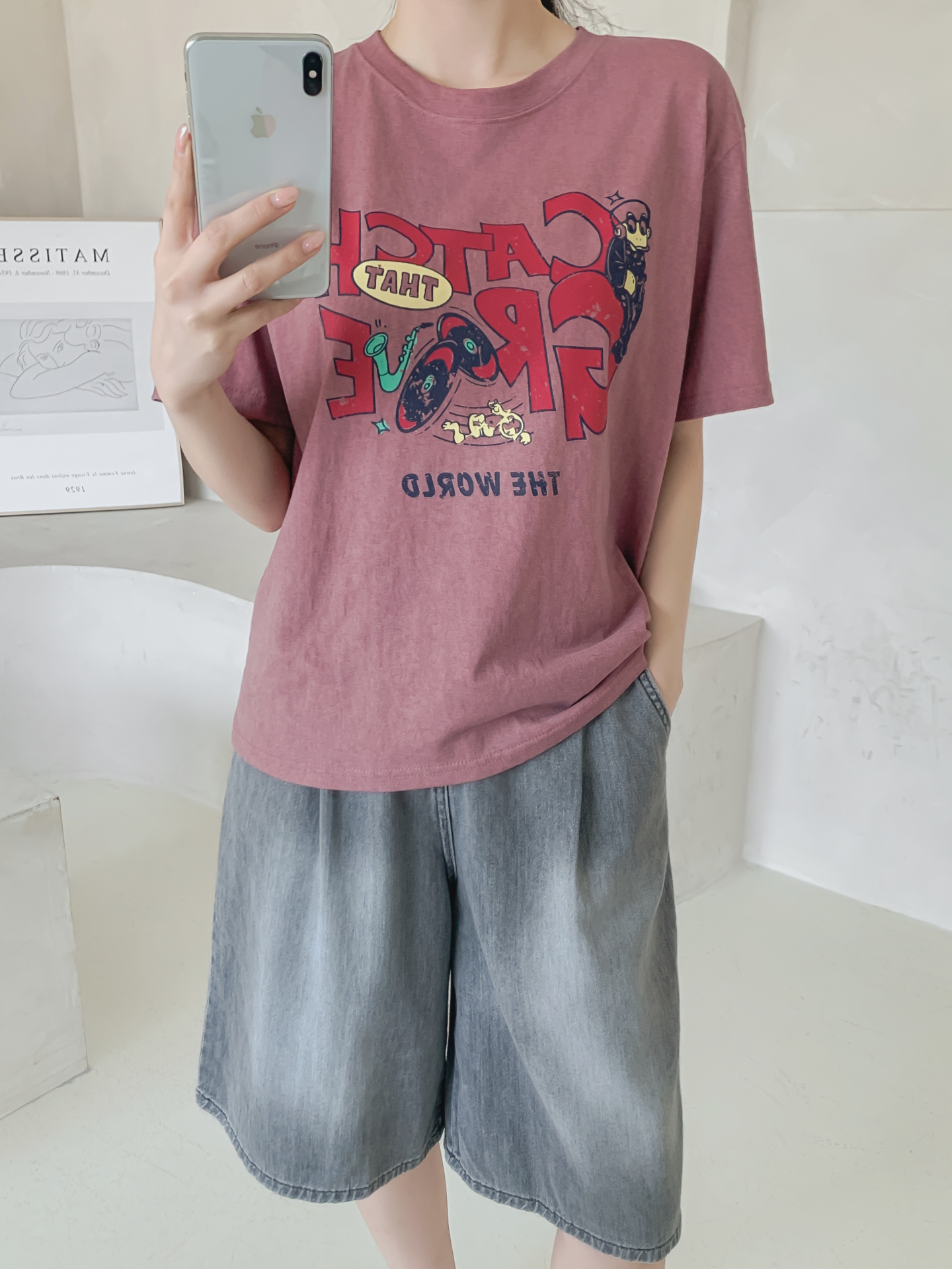 コットンラウンドネックベーシック半袖ロゴTシャツ | 詳細画像13