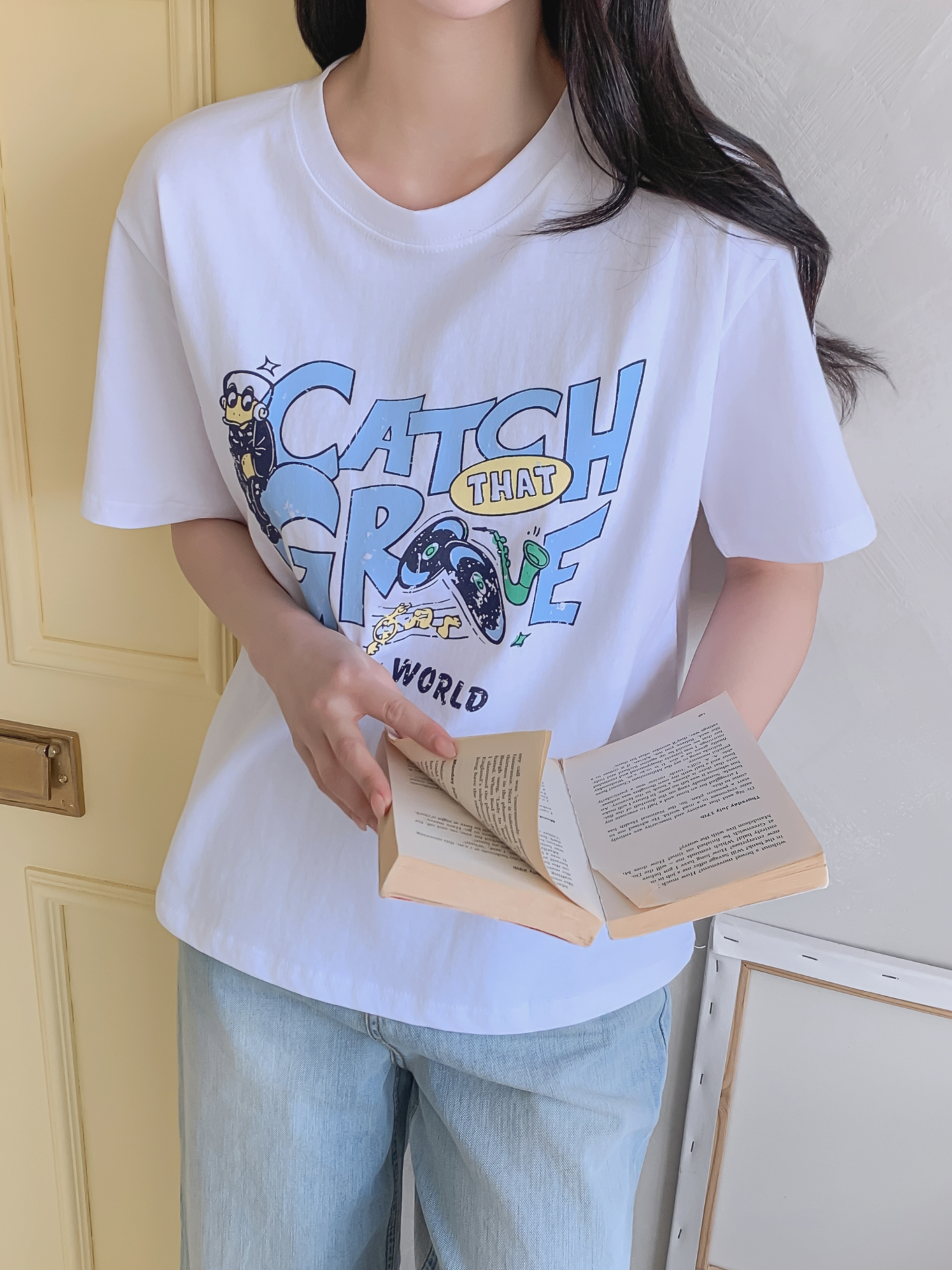 コットンラウンドネックベーシック半袖ロゴTシャツ | 詳細画像22
