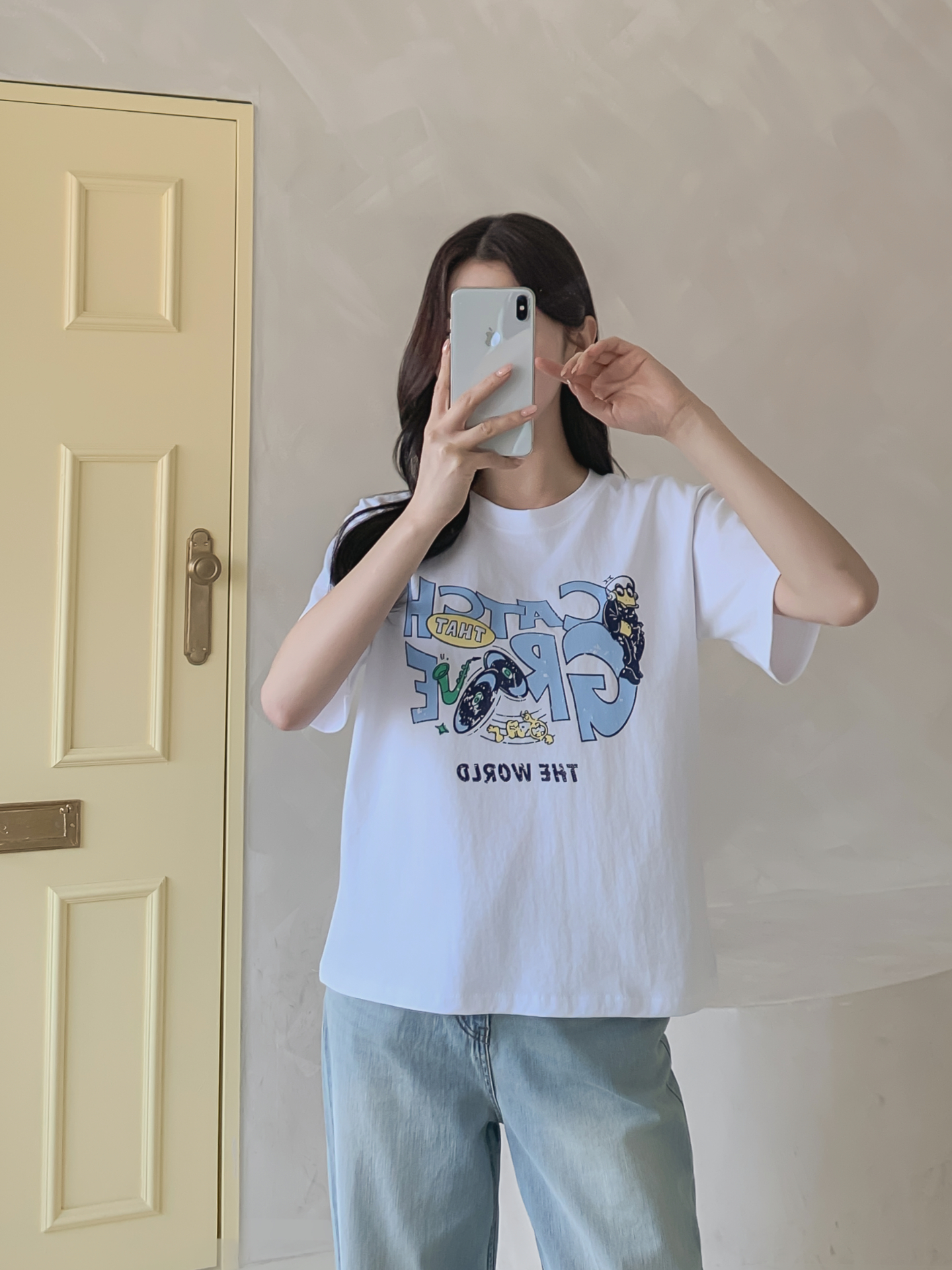 コットンラウンドネックベーシック半袖ロゴTシャツ | 詳細画像28