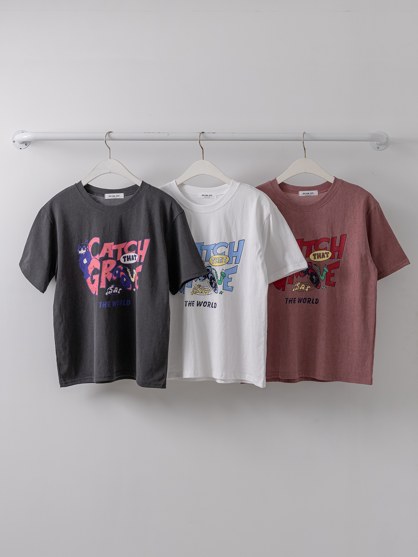 コットンラウンドネックベーシック半袖ロゴTシャツ | 詳細画像29