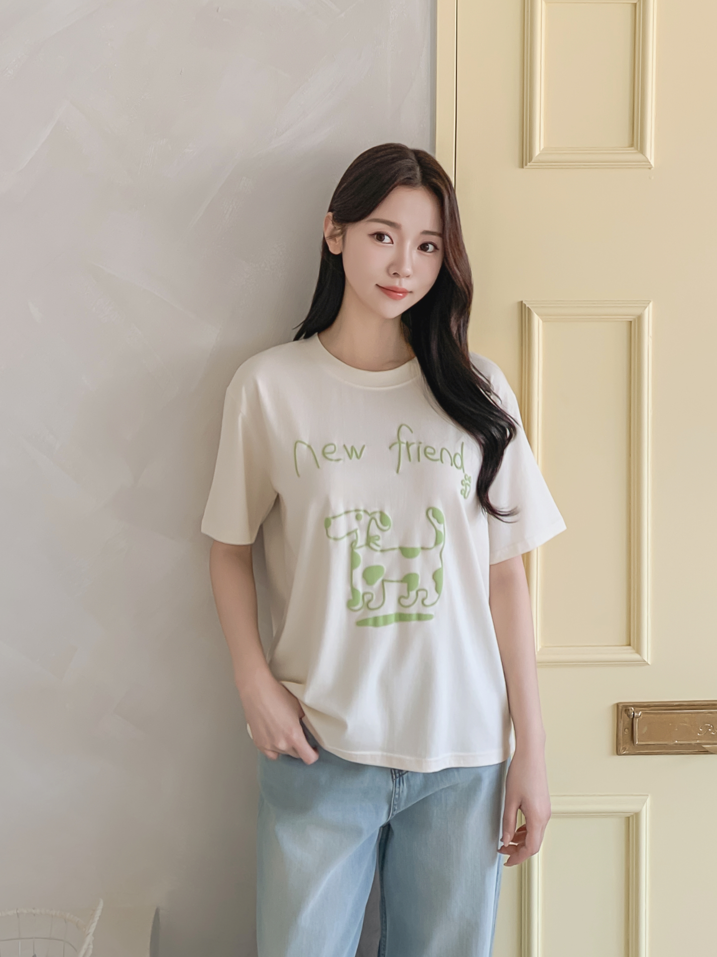 ラウンドネックベーシック半袖ロゴTシャツ | 詳細画像2