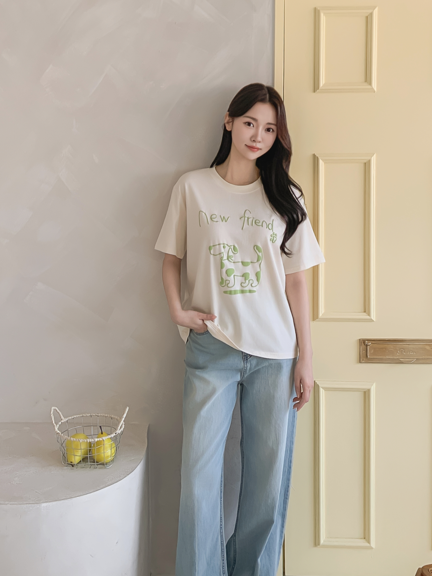ラウンドネックベーシック半袖ロゴTシャツ | 詳細画像3