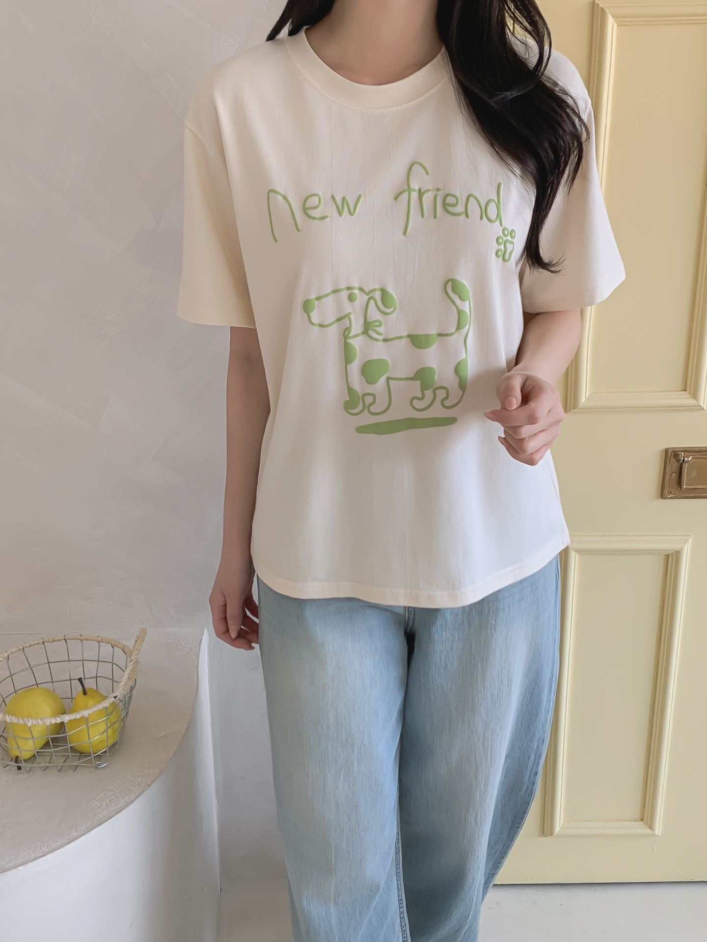 ラウンドネックベーシック半袖ロゴTシャツ | 詳細画像6