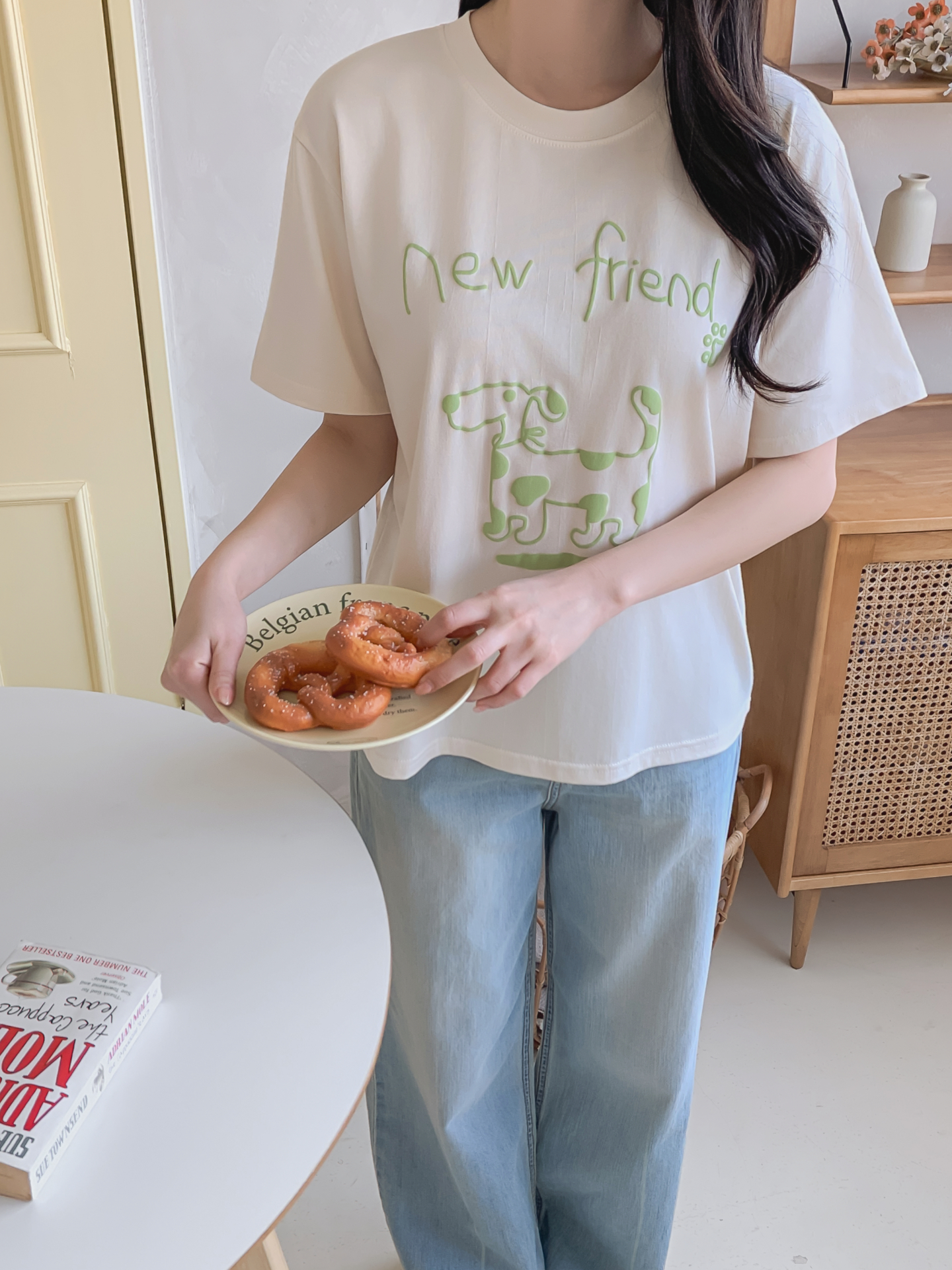 ラウンドネックベーシック半袖ロゴTシャツ | 詳細画像11