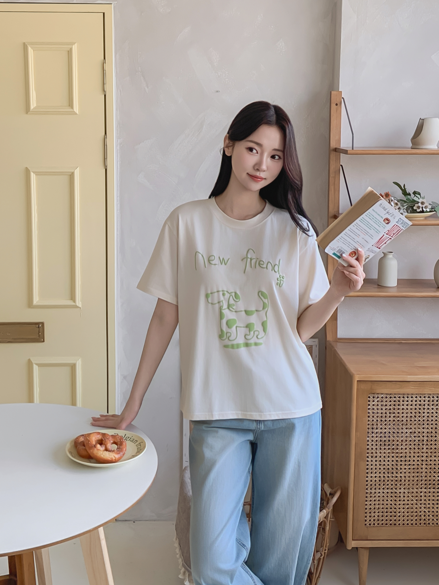 ラウンドネックベーシック半袖ロゴTシャツ | 詳細画像12