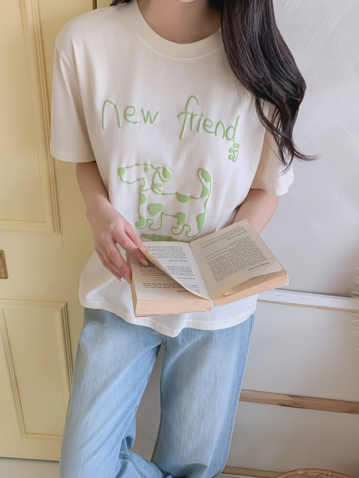 ラウンドネックベーシック半袖ロゴTシャツ | 詳細画像14