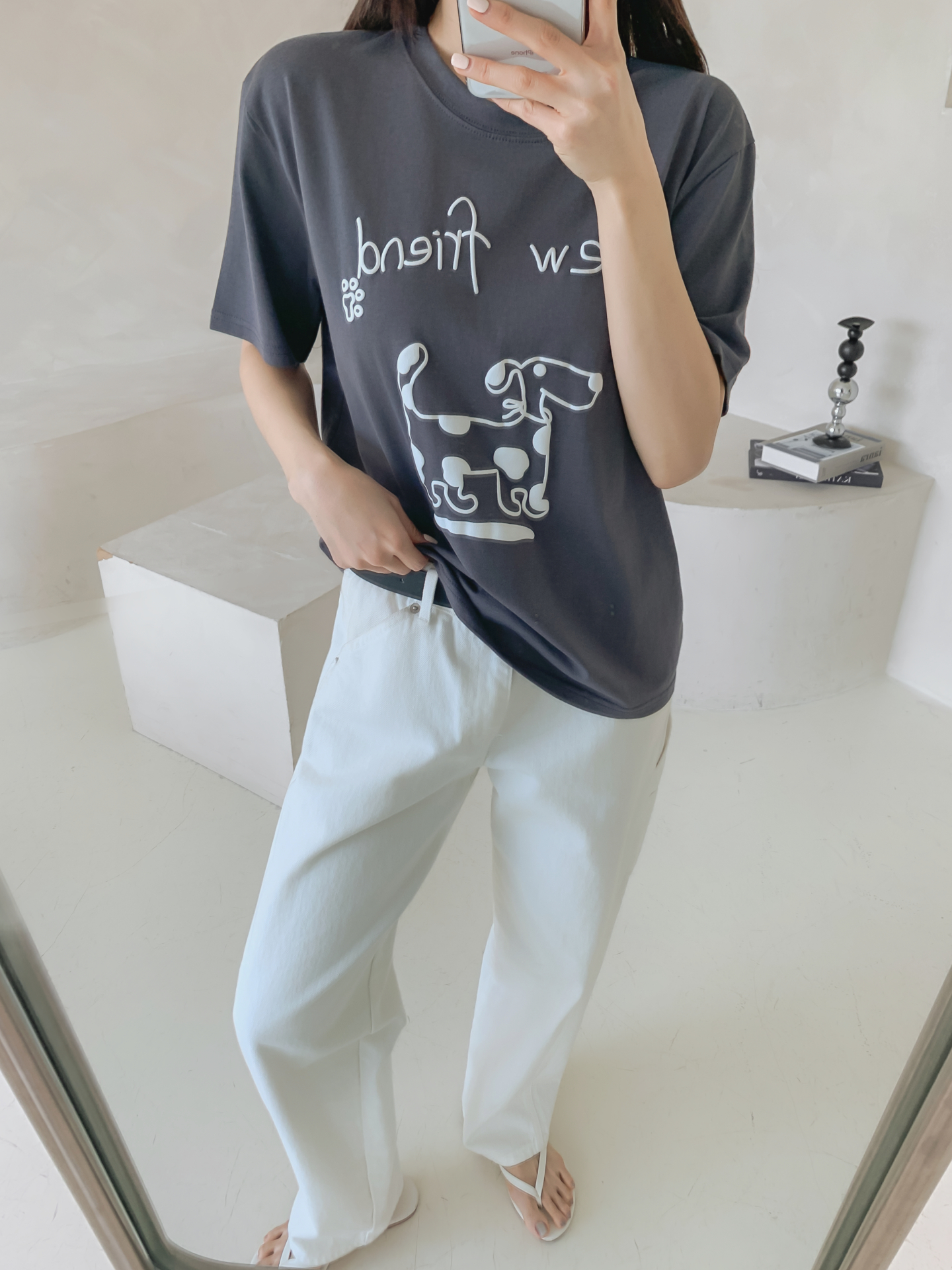 ラウンドネックベーシック半袖ロゴTシャツ | 詳細画像17