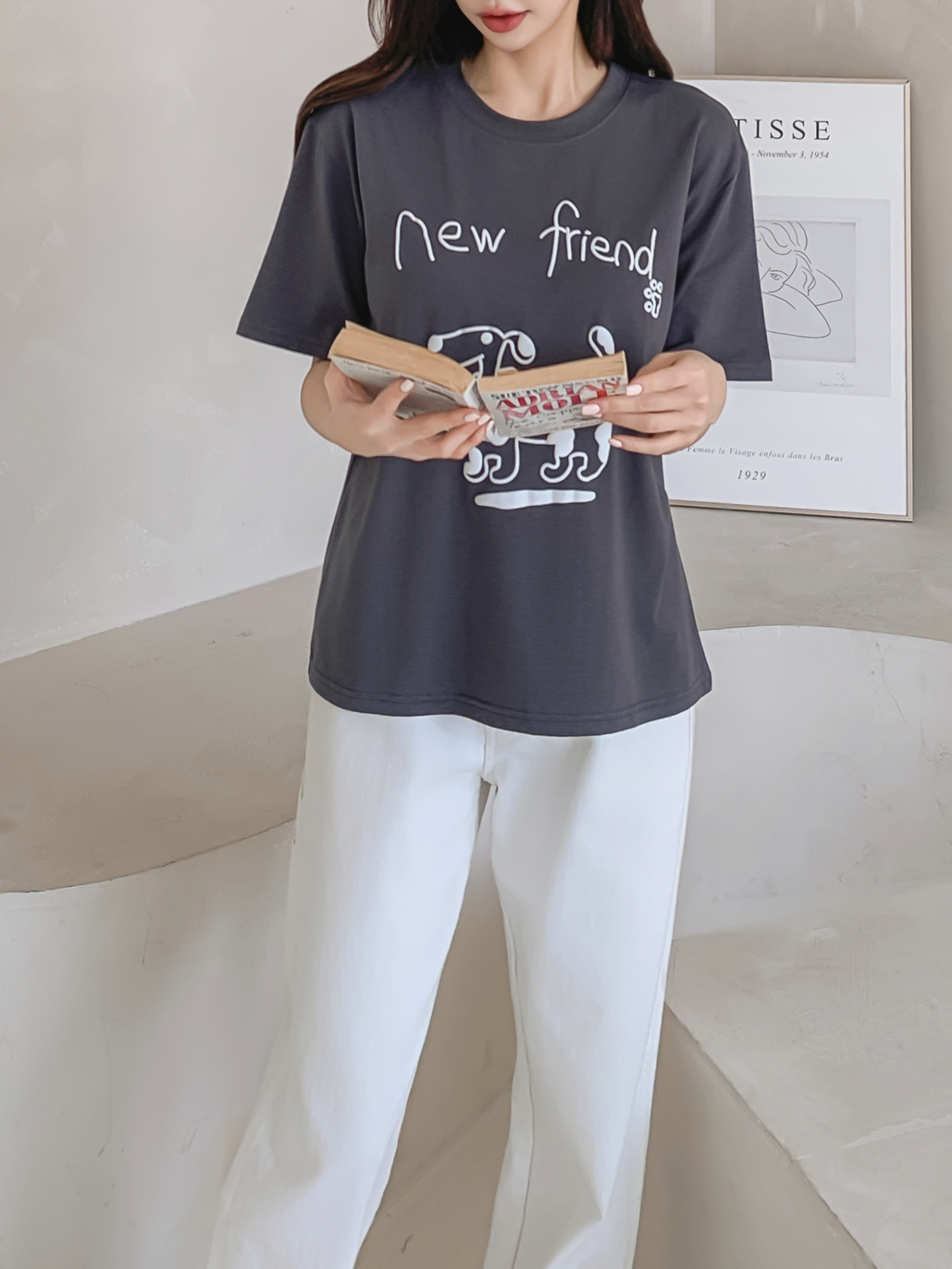ラウンドネックベーシック半袖ロゴTシャツ | 詳細画像21