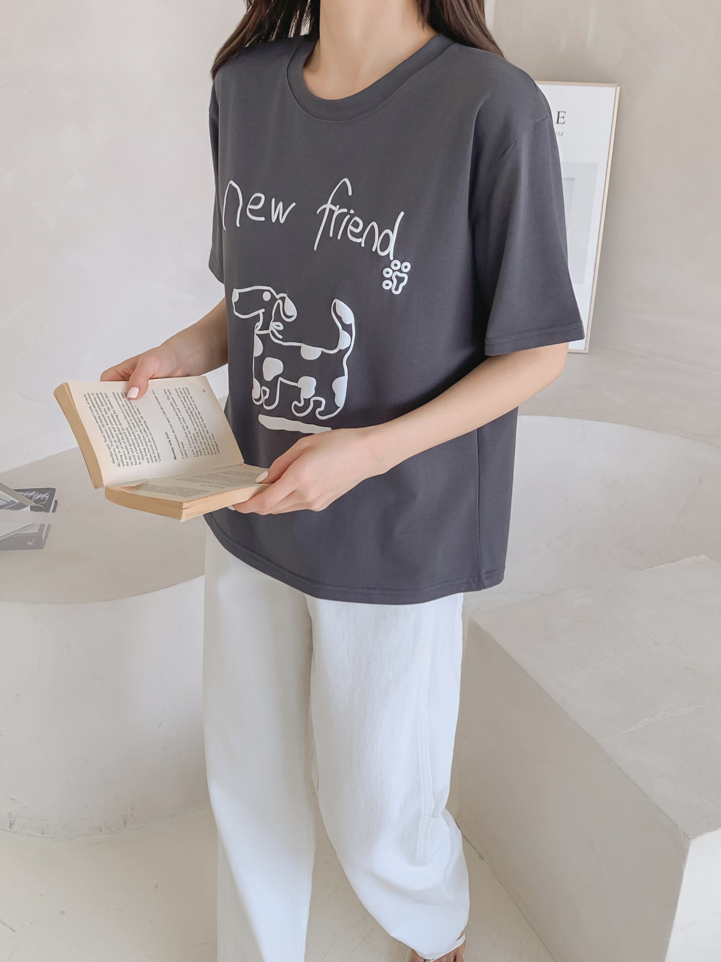 ラウンドネックベーシック半袖ロゴTシャツ | 詳細画像22