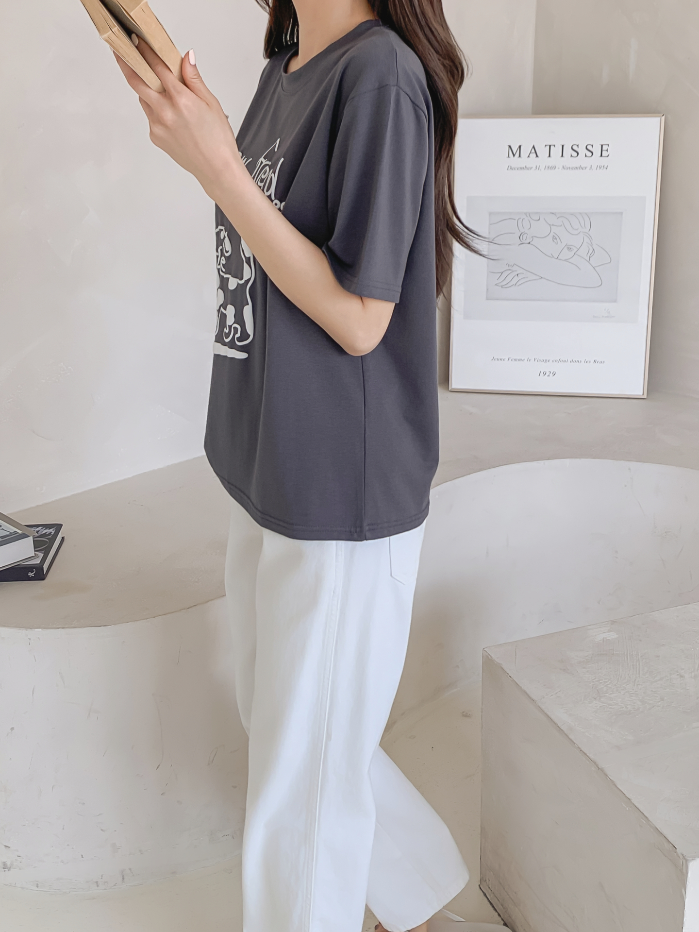 ラウンドネックベーシック半袖ロゴTシャツ | 詳細画像23