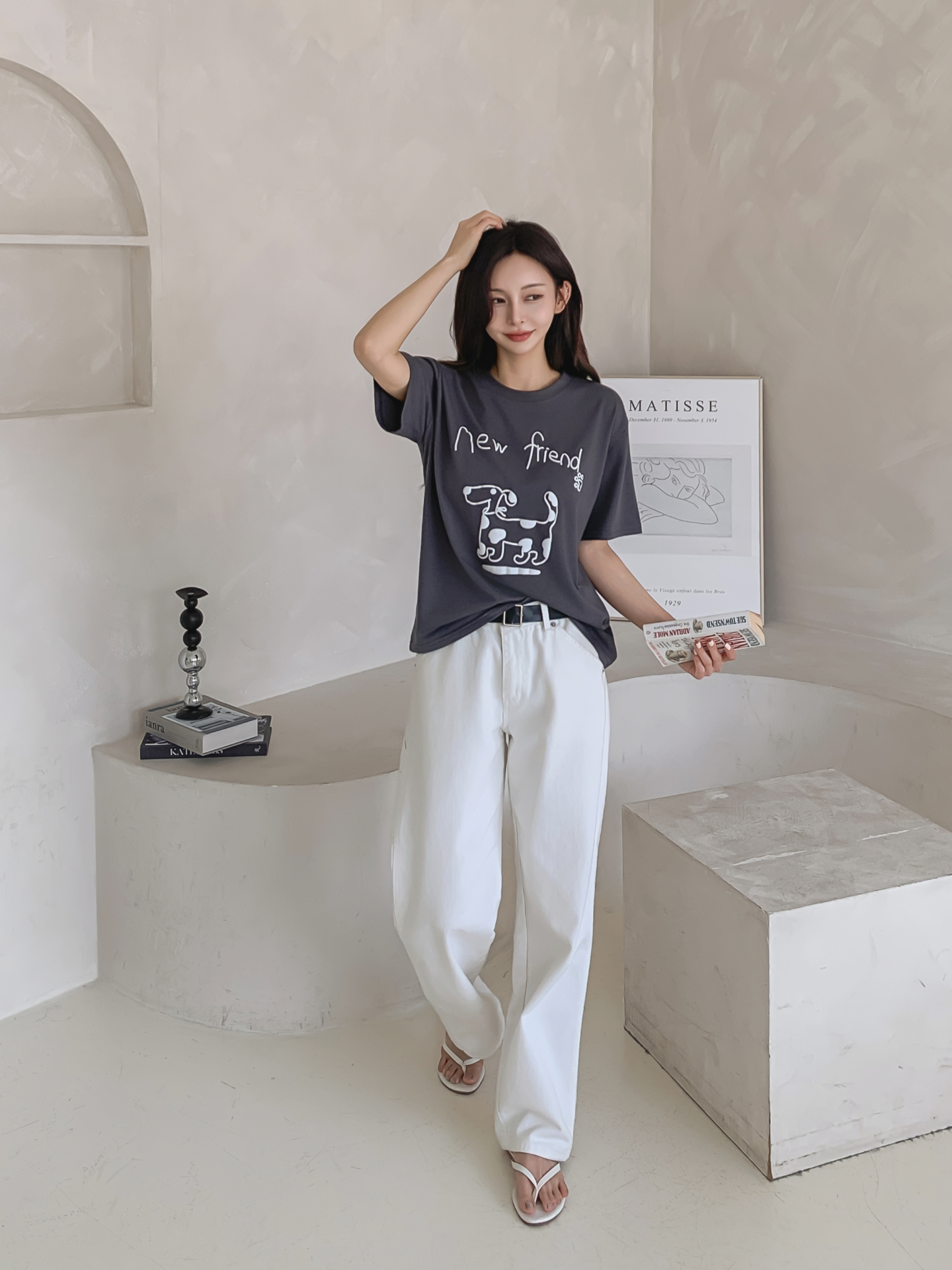 ラウンドネックベーシック半袖ロゴTシャツ | 詳細画像26
