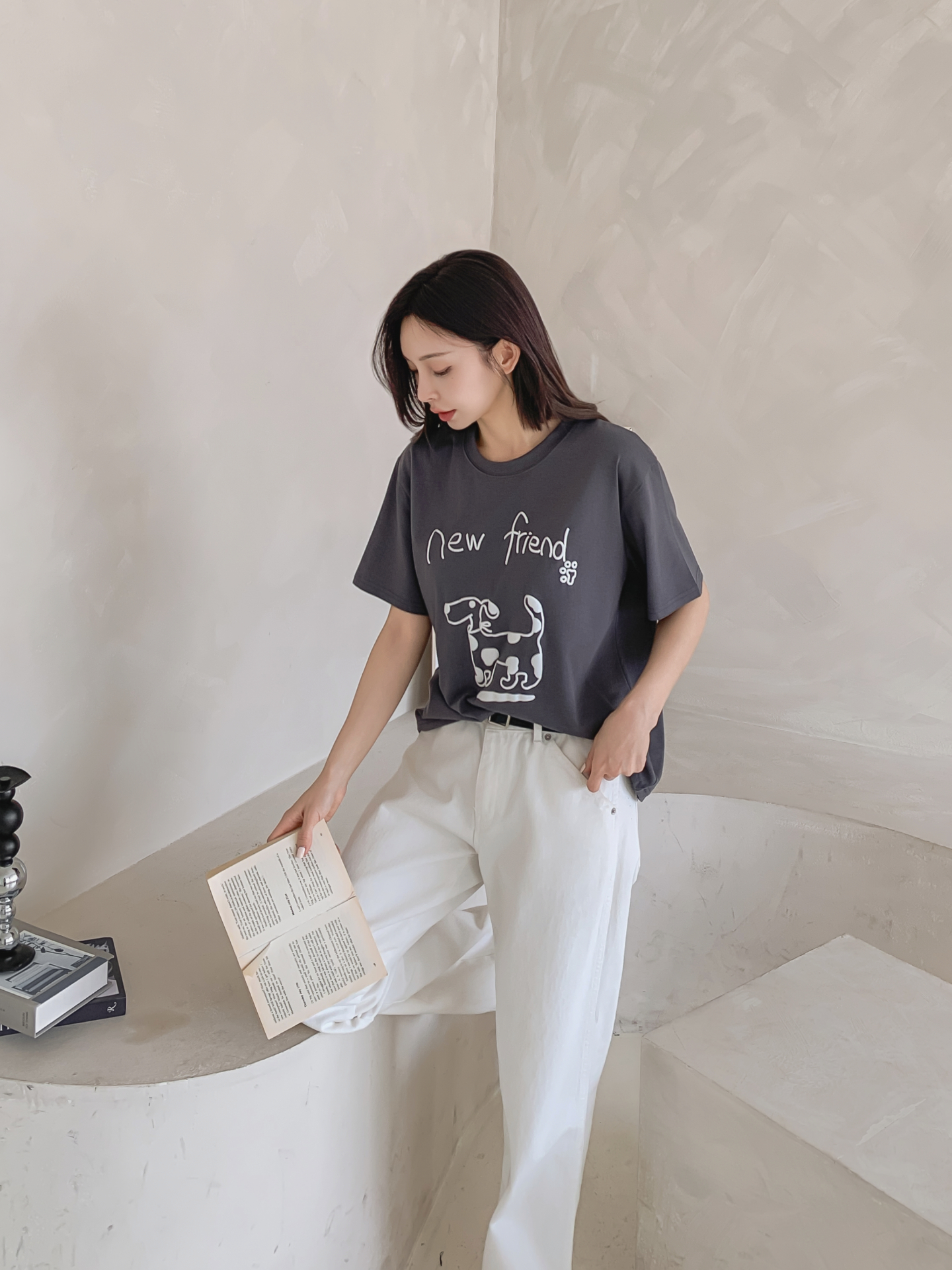 ラウンドネックベーシック半袖ロゴTシャツ | 詳細画像27