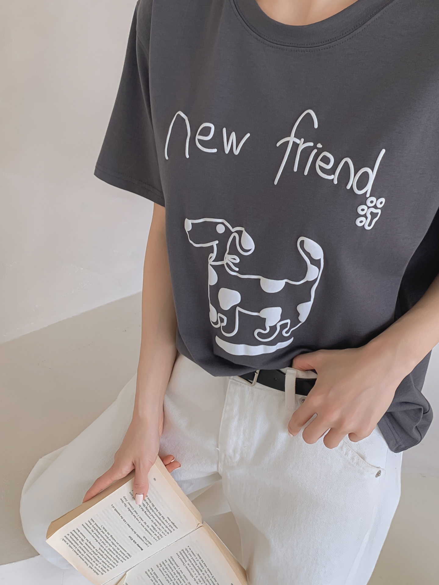 ラウンドネックベーシック半袖ロゴTシャツ | 詳細画像28