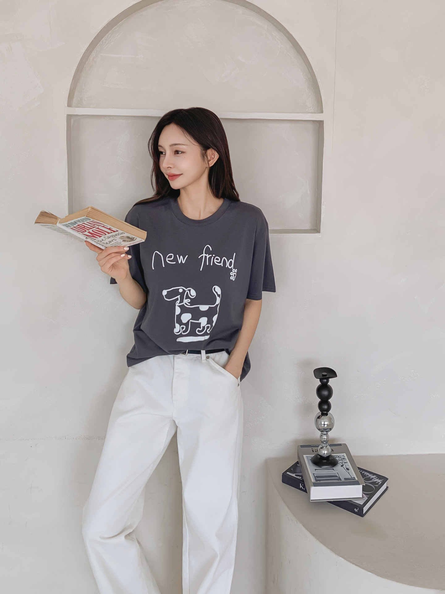 ラウンドネックベーシック半袖ロゴTシャツ | 詳細画像29