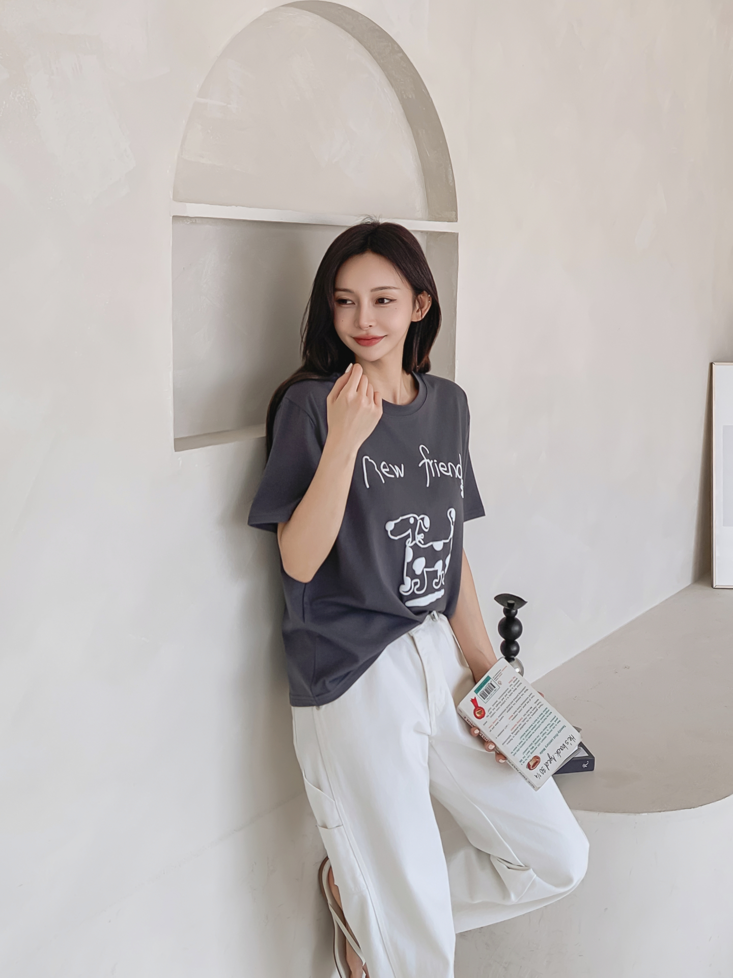 ラウンドネックベーシック半袖ロゴTシャツ | 詳細画像30