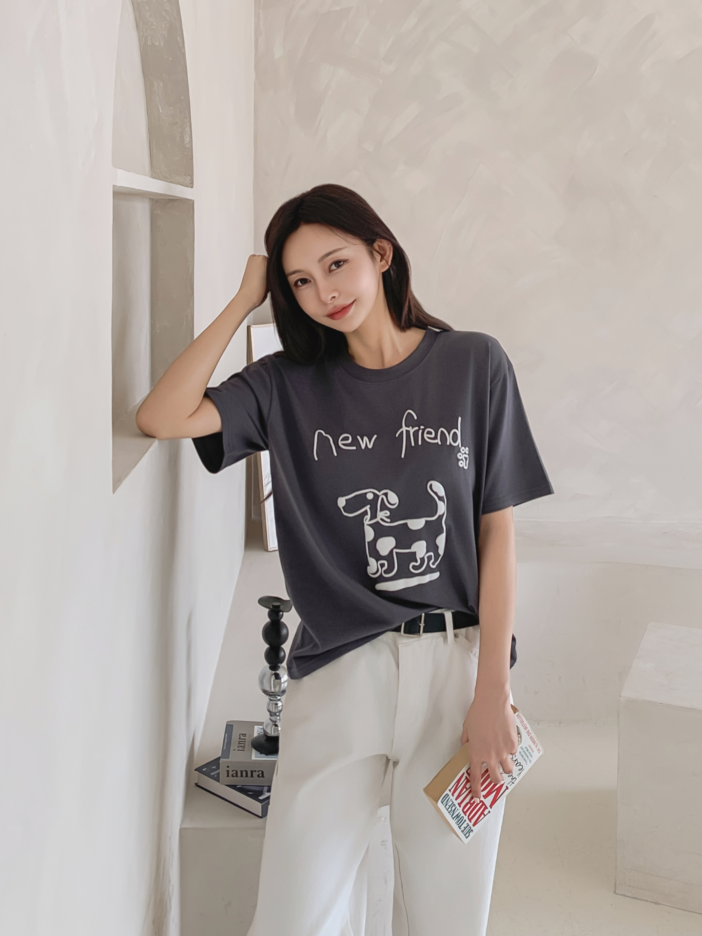 ラウンドネックベーシック半袖ロゴTシャツ | 詳細画像31