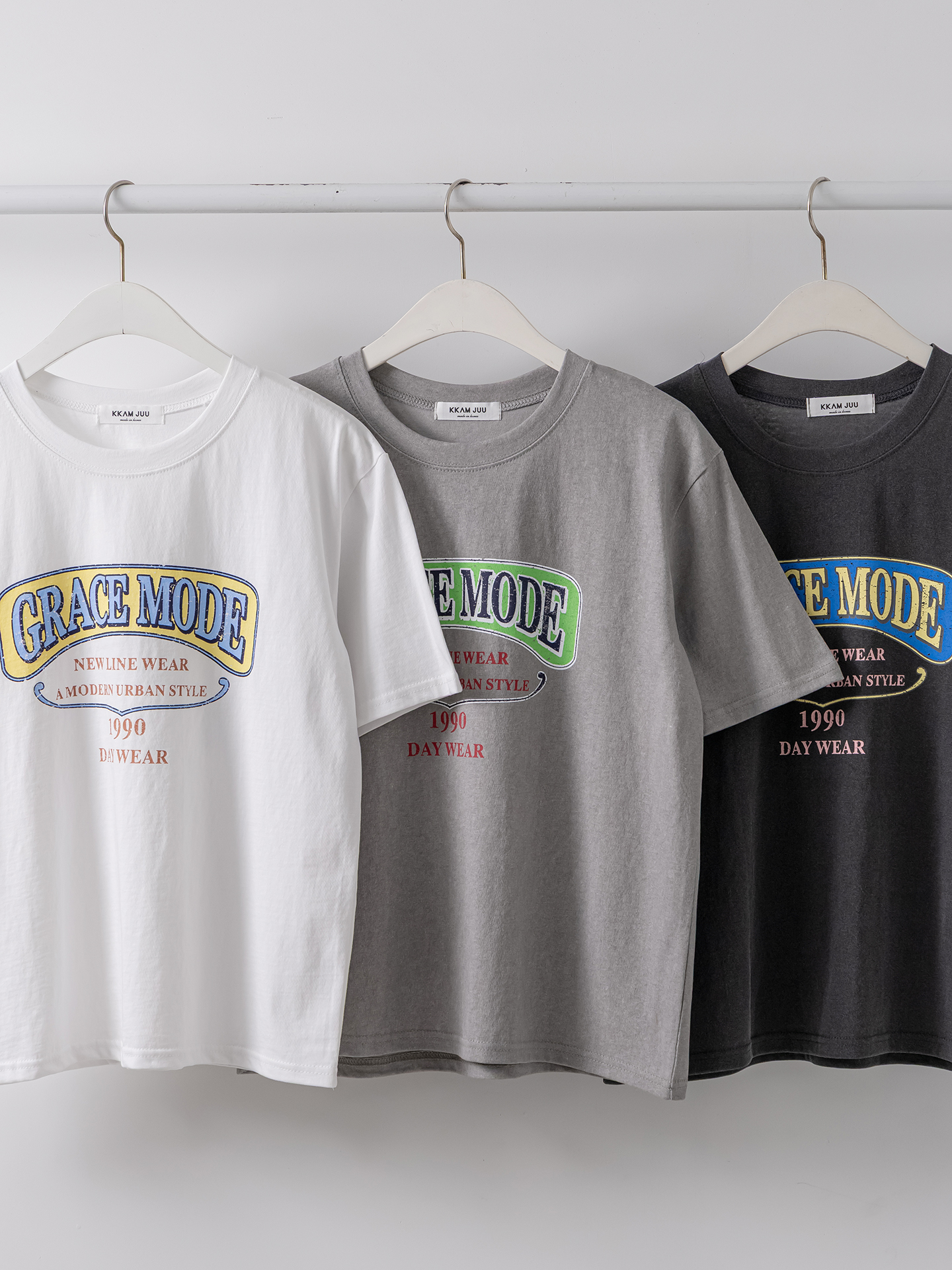 コットンラウンドネックベーシック半袖ロゴTシャツ | 詳細画像35