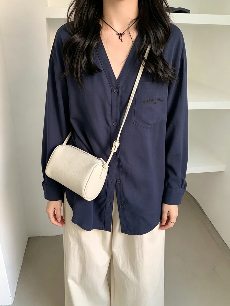 レザー調ジップアップショルダーバッグストラップ付 | 詳細画像12