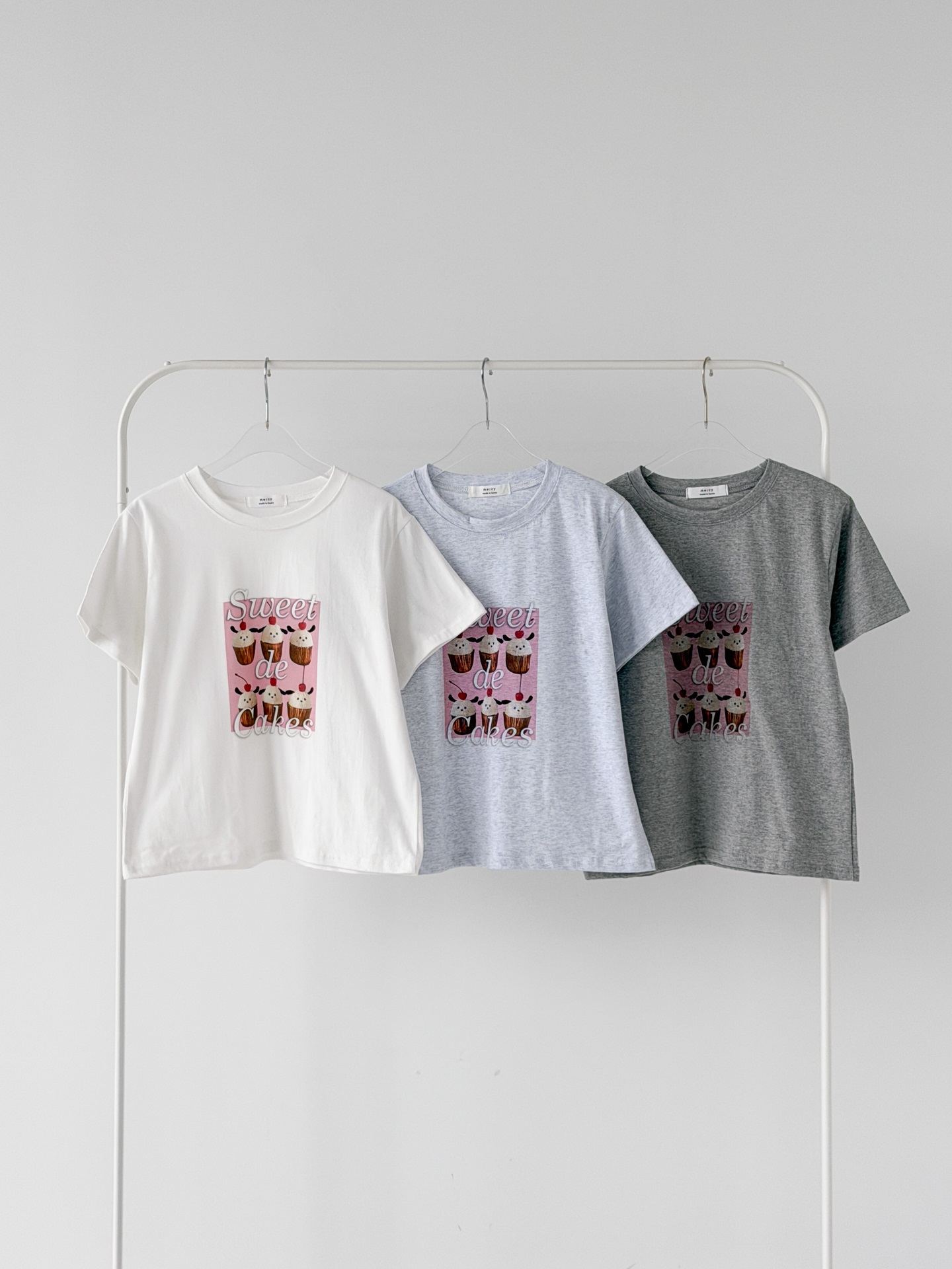 コットンラウンドネックベーシック半袖プリントTシャツ | 詳細画像5