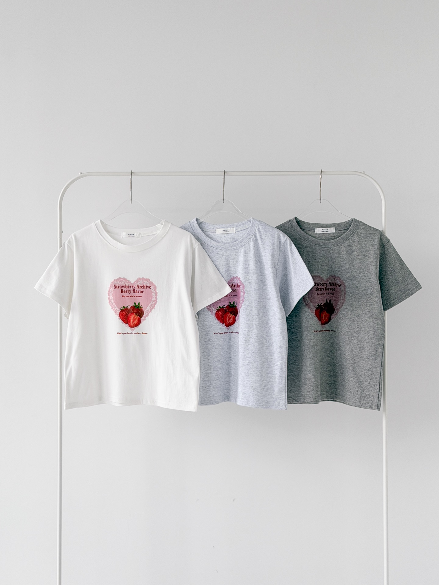 コットンラウンドネックベーシック半袖レタリングプリントTシャツ | 詳細画像9