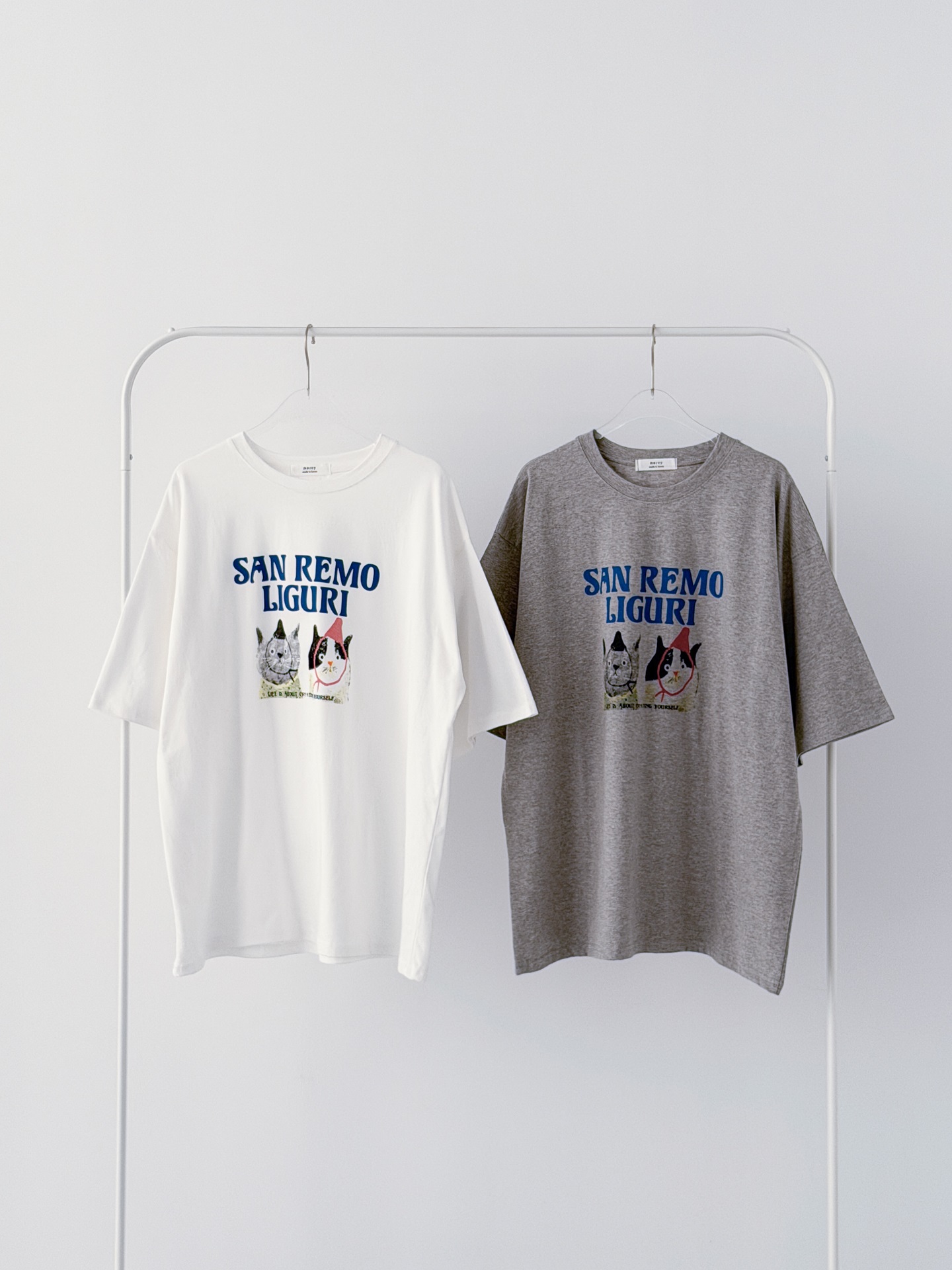 ラウンドネックオーバーサイズルーズ半袖ハーフドロップショルダーレタリングプリントTシャツ | 詳細画像13