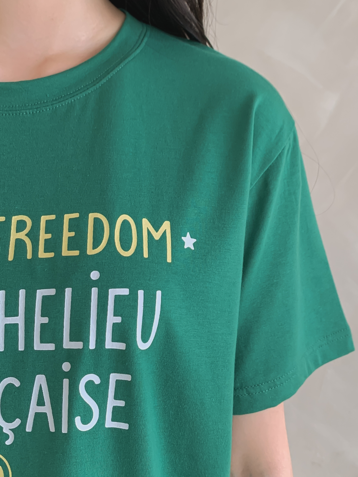 ラウンドネック半袖レタリングTシャツ | 詳細画像16