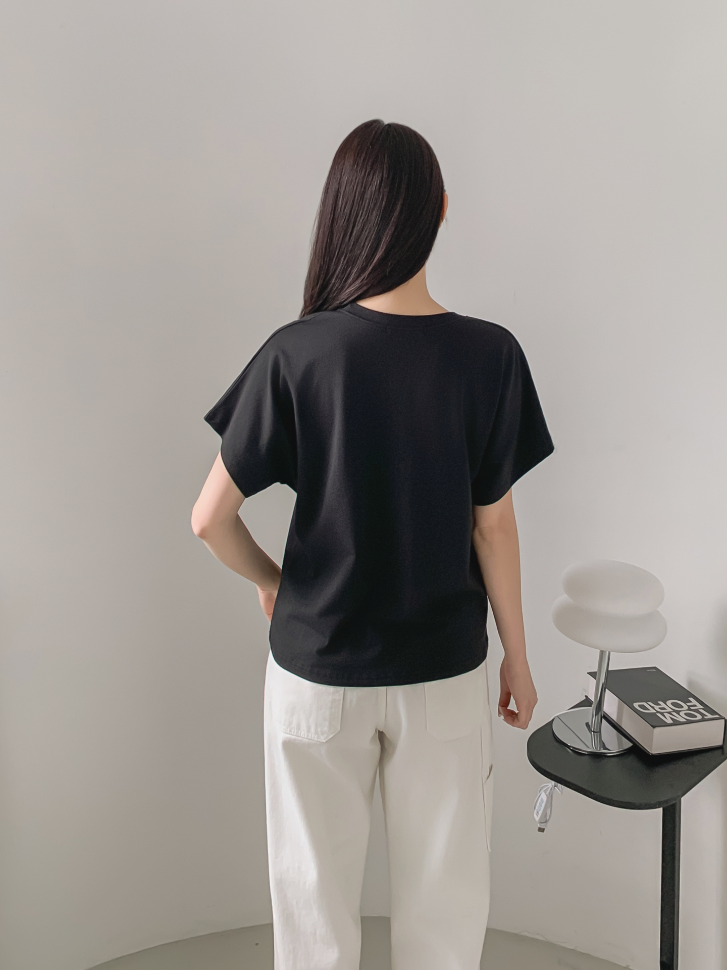 ラウンドネック半袖レタリングTシャツ | 詳細画像27