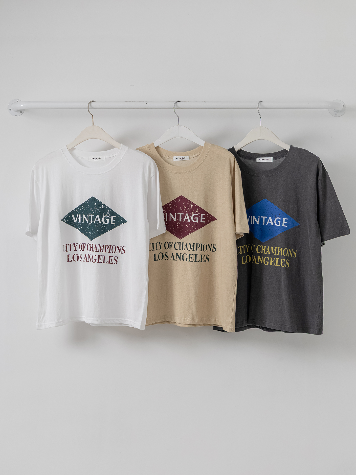 コットンラウンドネック半袖プリントTシャツ | 詳細画像2