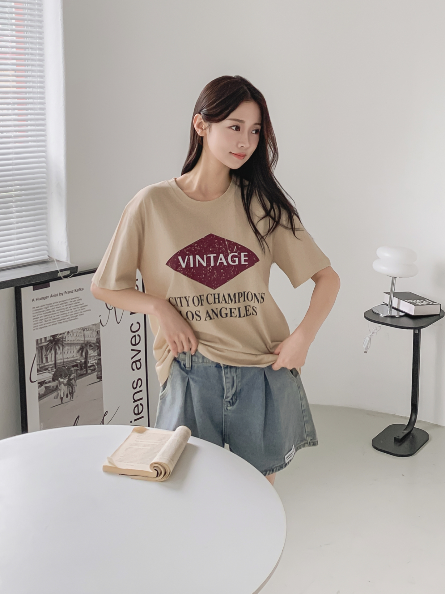 コットンラウンドネック半袖プリントTシャツ | 詳細画像27