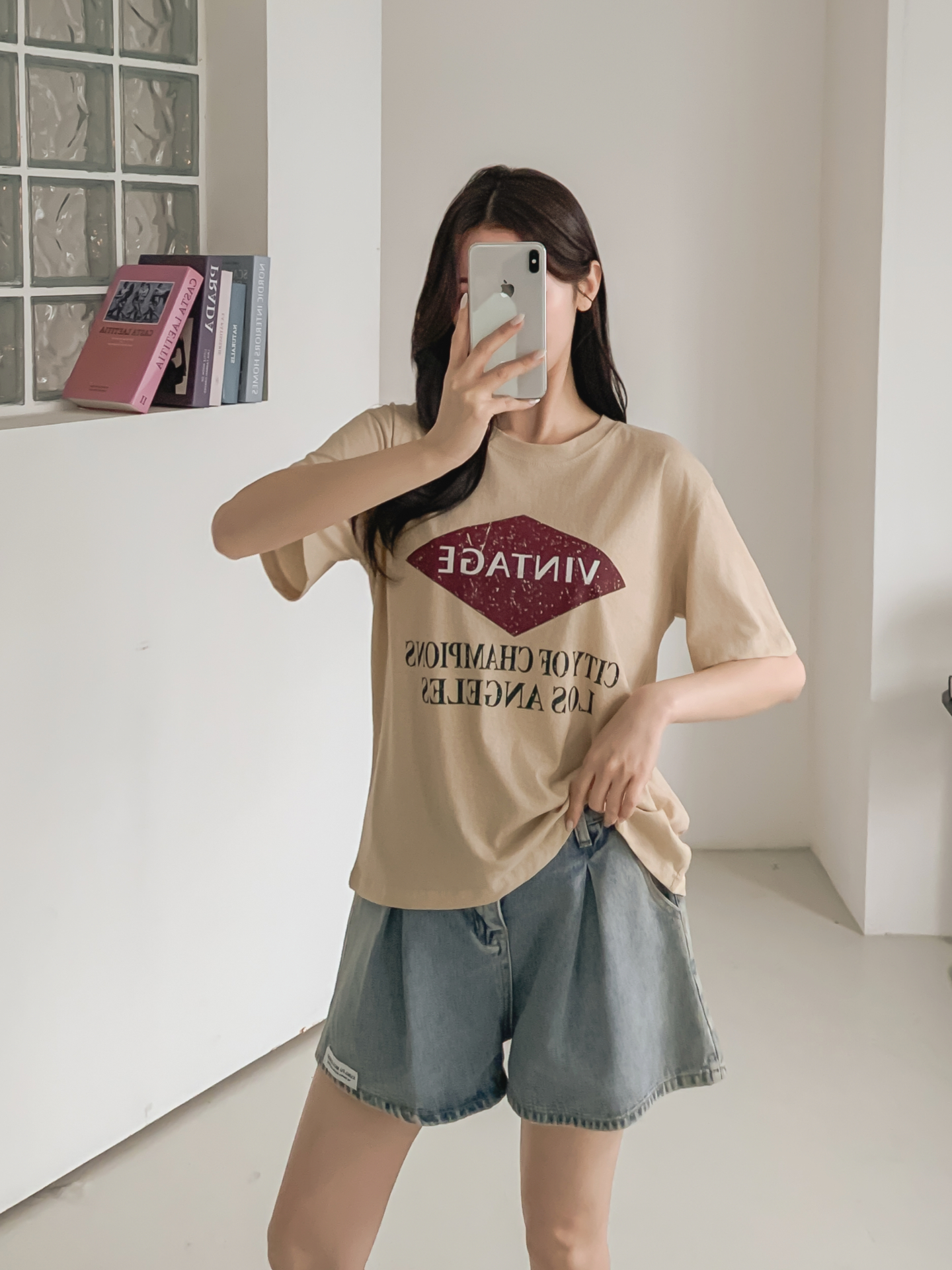 コットンラウンドネック半袖プリントTシャツ | 詳細画像31